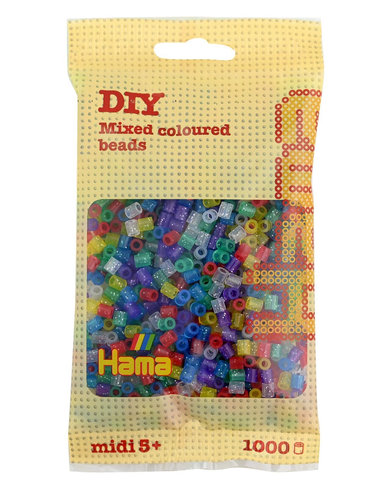 Hama Bügelperlen Hama Beutel mit 1000 Midi-Bügelperlen Mix