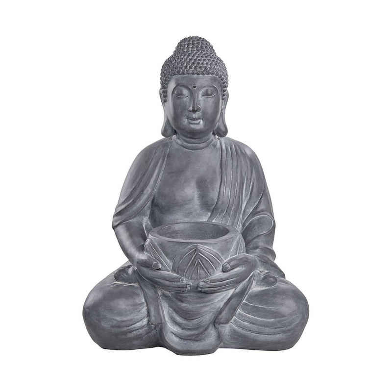 BUTLERS Buddhafigur BUDDHA Statue mit Kerzenhalter Höhe 68cm
