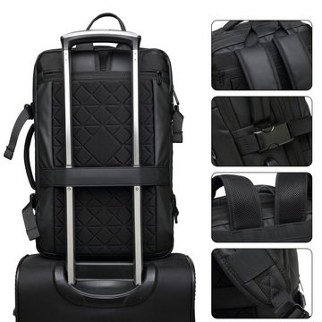 TAN.TOMI Laptoprucksack Schulrucksack Multifunktion Backpack Herren Anti-Diebstahl Rucksack, für 17,3" Laptop, Daypack mit USB-Ladeanschluss für Arbeit und Reise