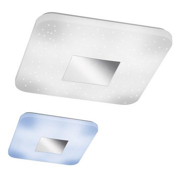 WOFI LED Deckenleuchte, LED-Leuchtmittel fest verbaut, Neutralweiß, Deckenleuchte Deckenlampe Innenleuchte Sternenleuchte, Glas