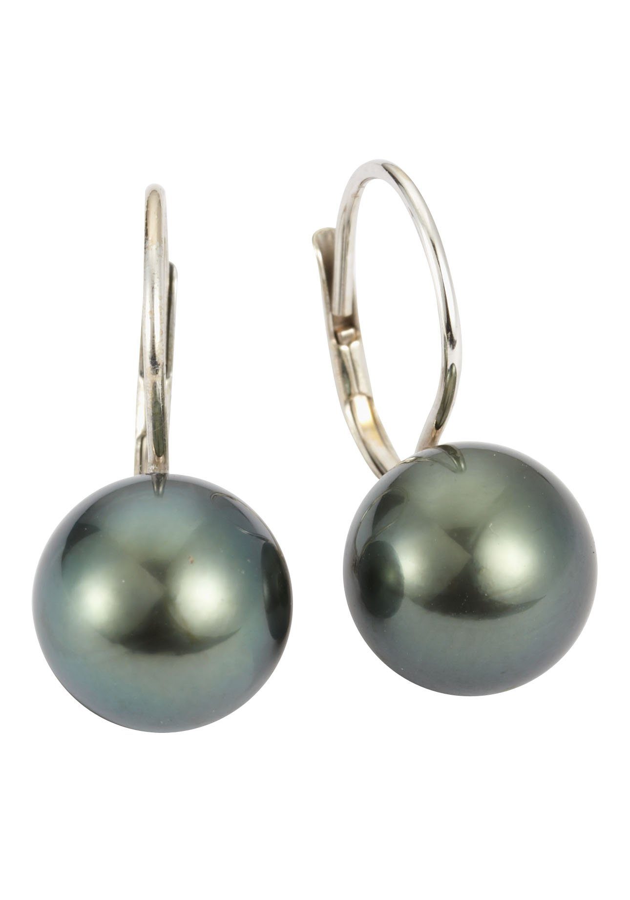 Firetti Paar Серьги Schmuck Geschenk Gold 585 Ohrschmuck Patentbrisur Perle, Made in Germany - mit Tahitizuchtperle