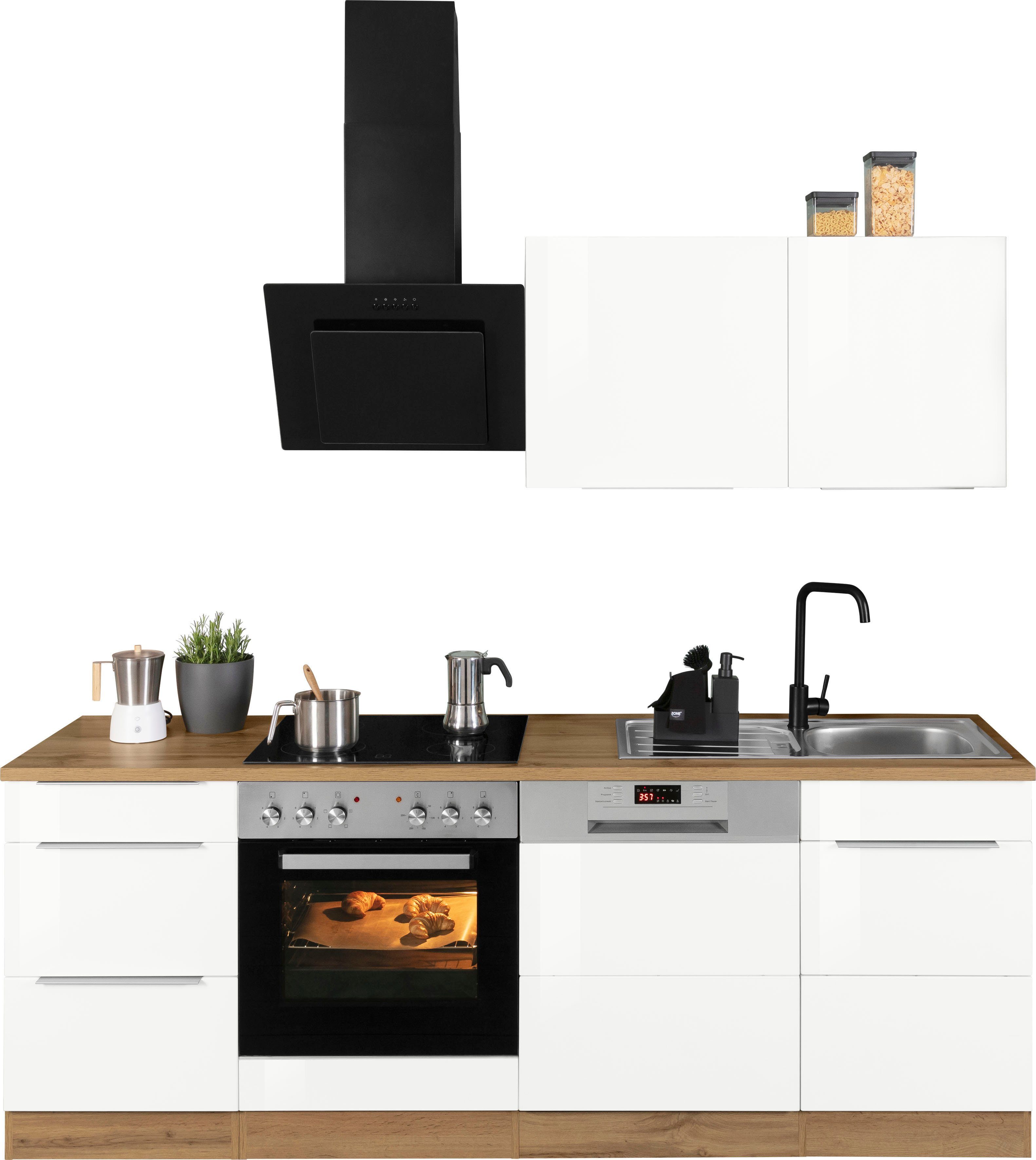 KOCHSTATION Küchenzeile KS-Brindisi, Breite 220 cm, günstig online kaufen