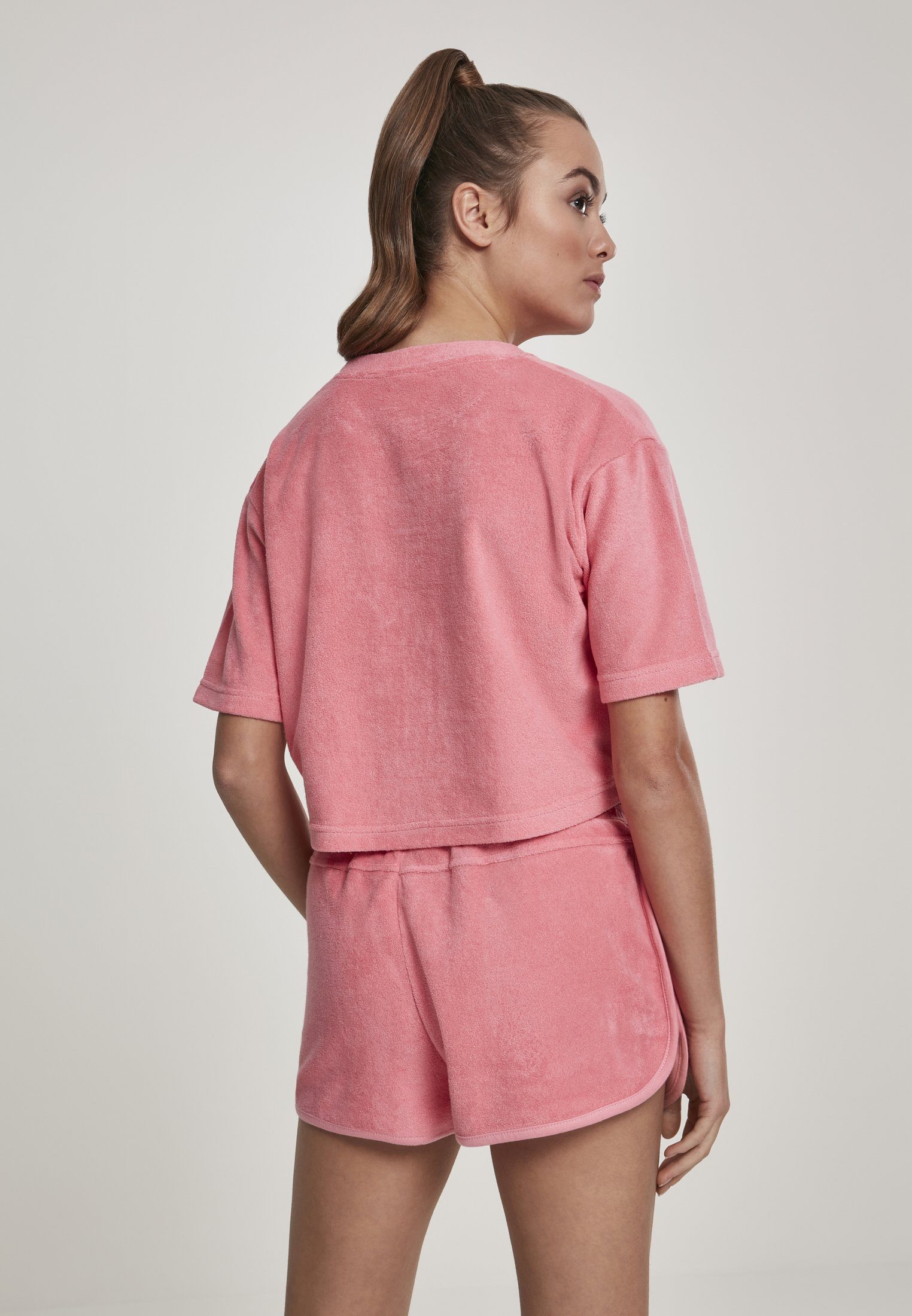 Towel Damen (1-tlg) CLASSICS URBAN Ladies pinkgrapefruit Short Kurzarmshirt Tee