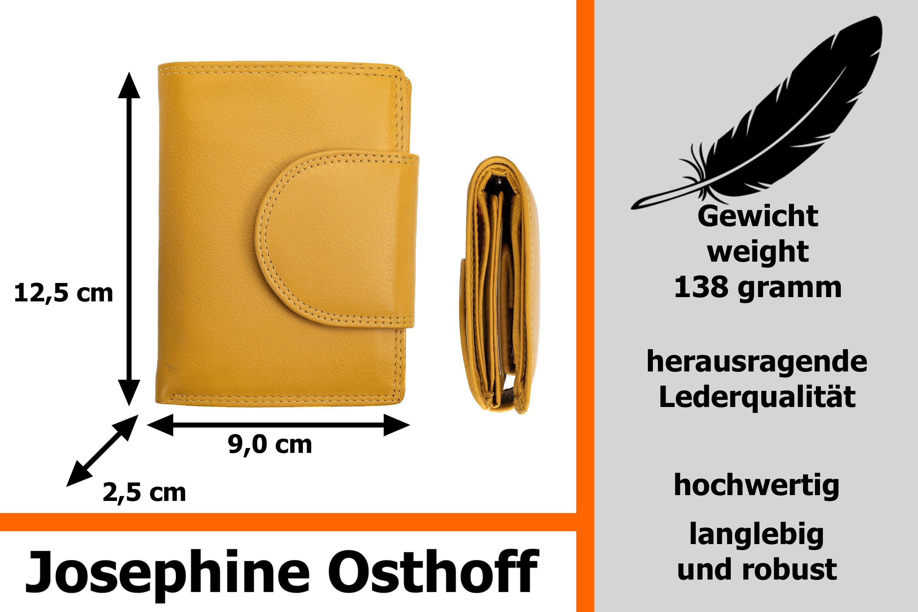 Josephine Osthoff Brieftasche gelb Wiener Geldbörse Minibrieftasche