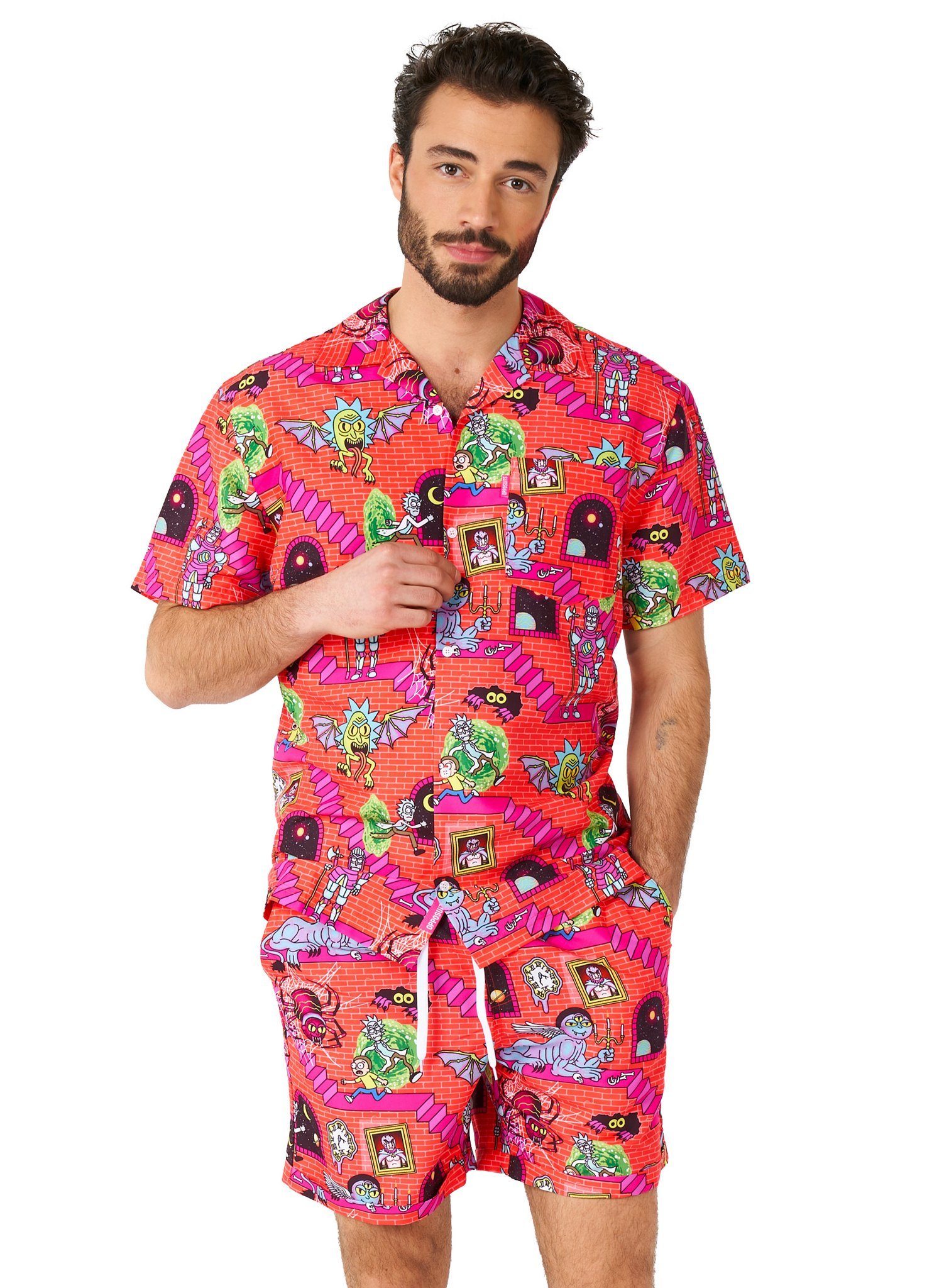 Partyanzug Sommer Kombi Rick & Morty Surreal - Strand Outfit