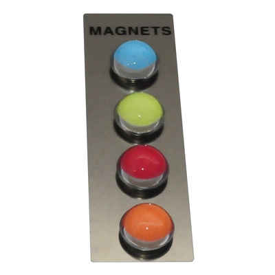 Zeller Present Magnet Magnet-Set COLOR Ø 2,5 x 1,5cm farbsortiert - 4 St