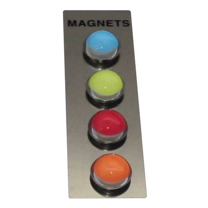 Zeller Present Magnet Magnet-Set COLOR Ø 2 5 x 1 5cm farbsortiert - 4 St