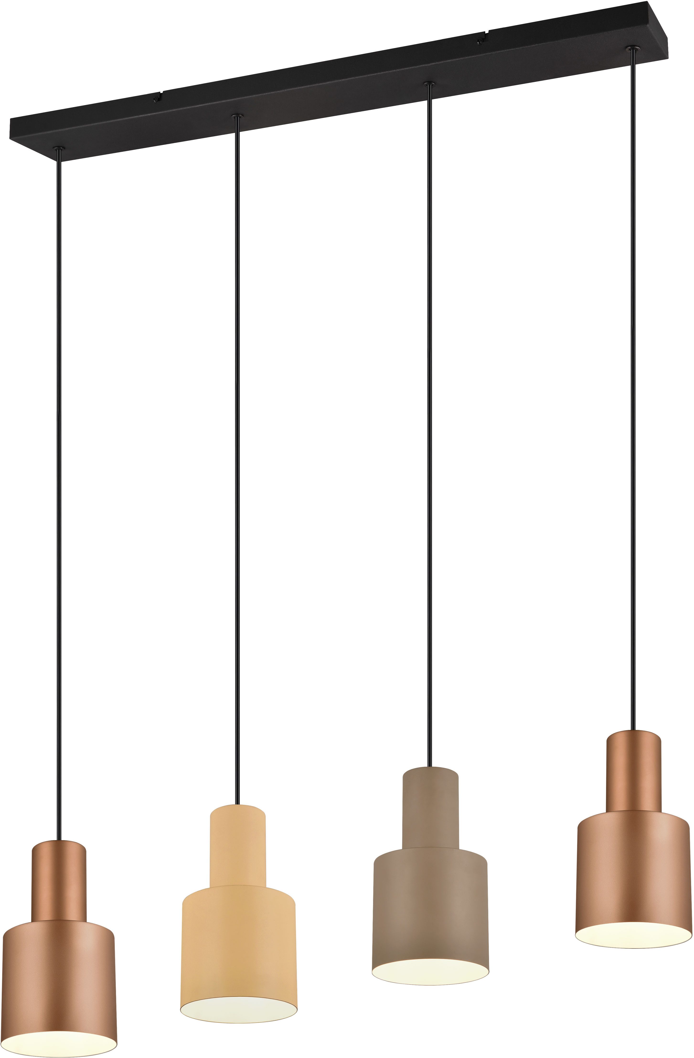 TRIO Leuchten Pendelleuchte AGUDO, Hängelampe 4-flammig exkl 4xE27 max 40W günstig online kaufen