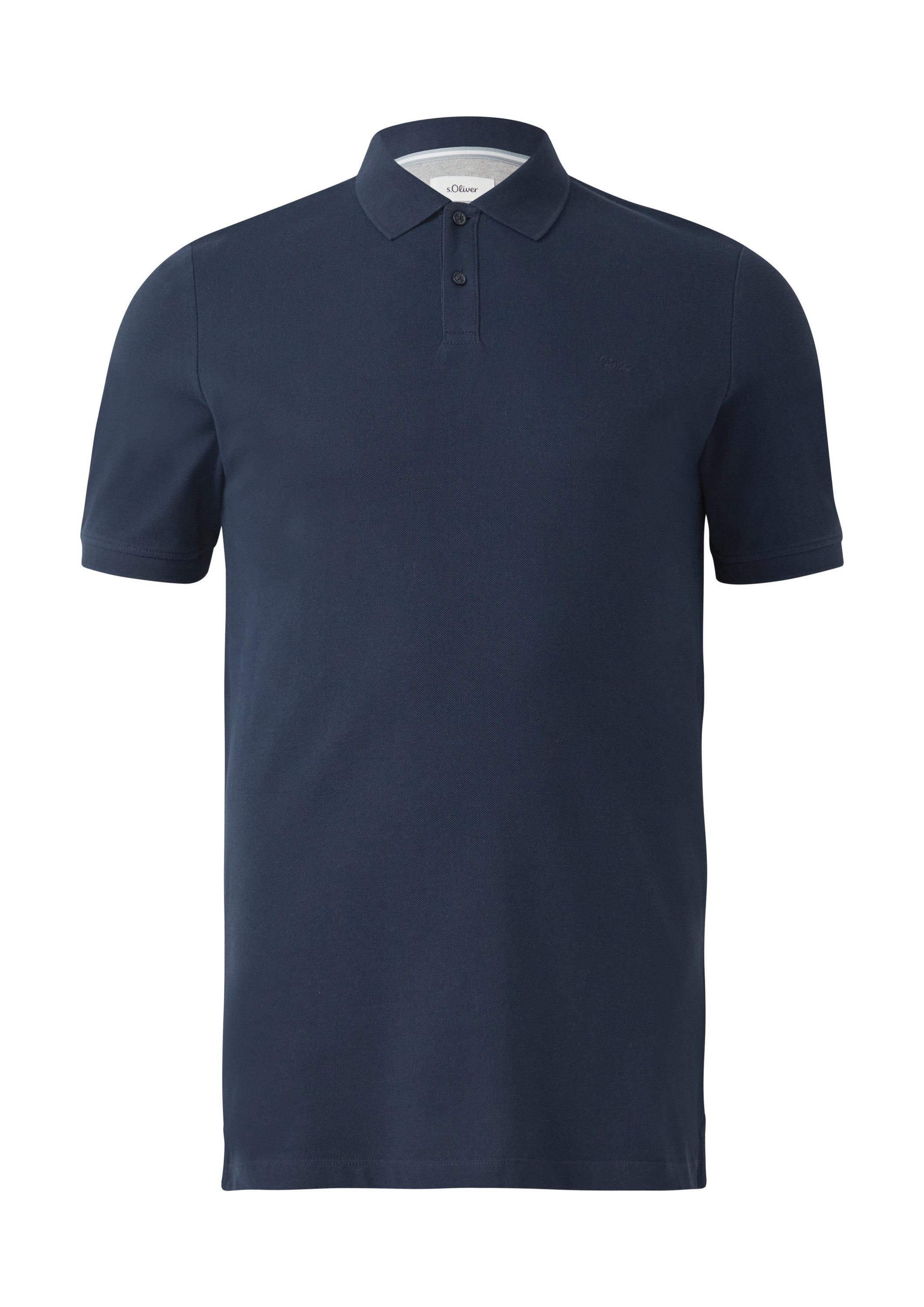 s.Oliver Kurzarmshirt Polo-Shirt Poloshirt aus Baumwollpiqué günstig online kaufen