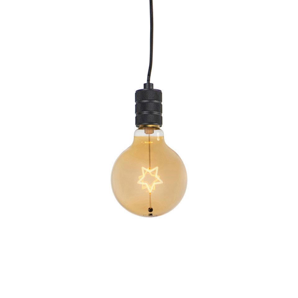 Qazqa Pendelleuchte Cavalux, ohne Leuchtmittel, Extra-Warmweiß, QAZQA Hängeleuchte, Schwarz, Stahl, Design
