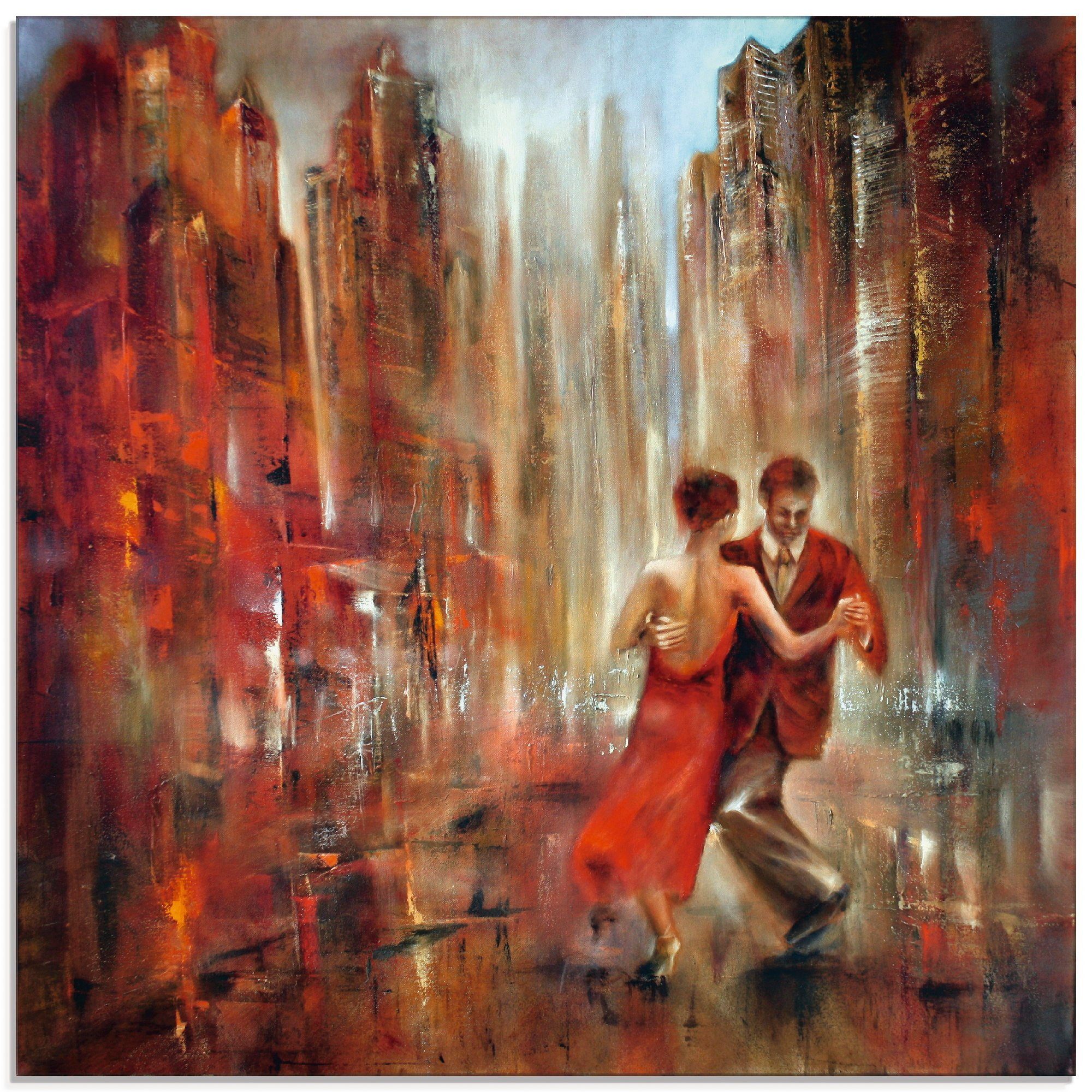 Artland Glasbild Tango Abstrakt, Sport (1 St), in verschiedenen Größen