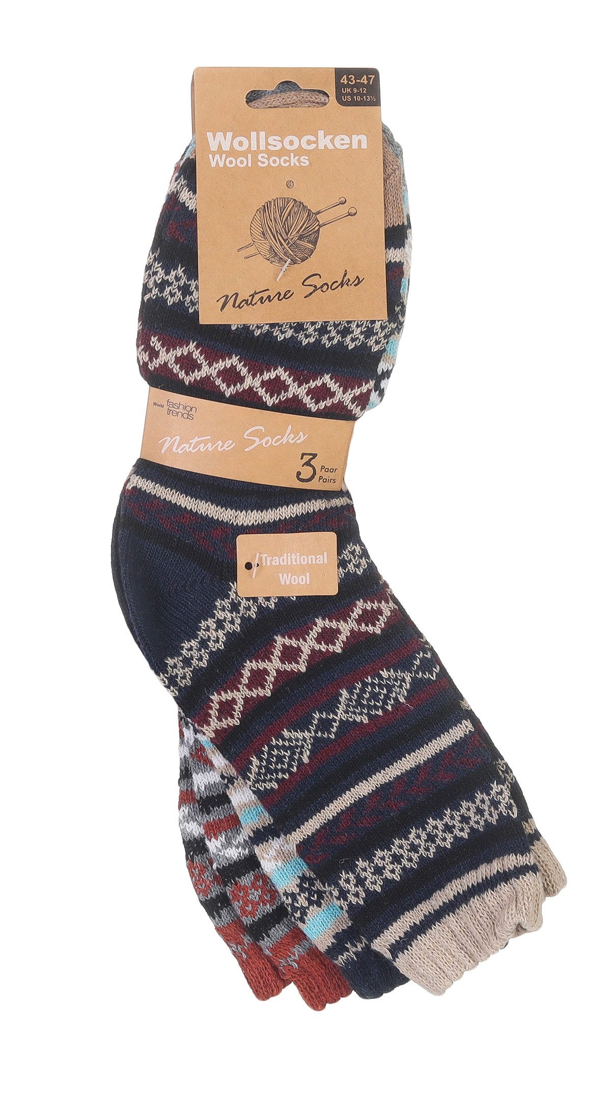 simaranda Funktionssocken Herren Socken 198 43-47 Bunt Gemischt 3 Paar (3-P günstig online kaufen