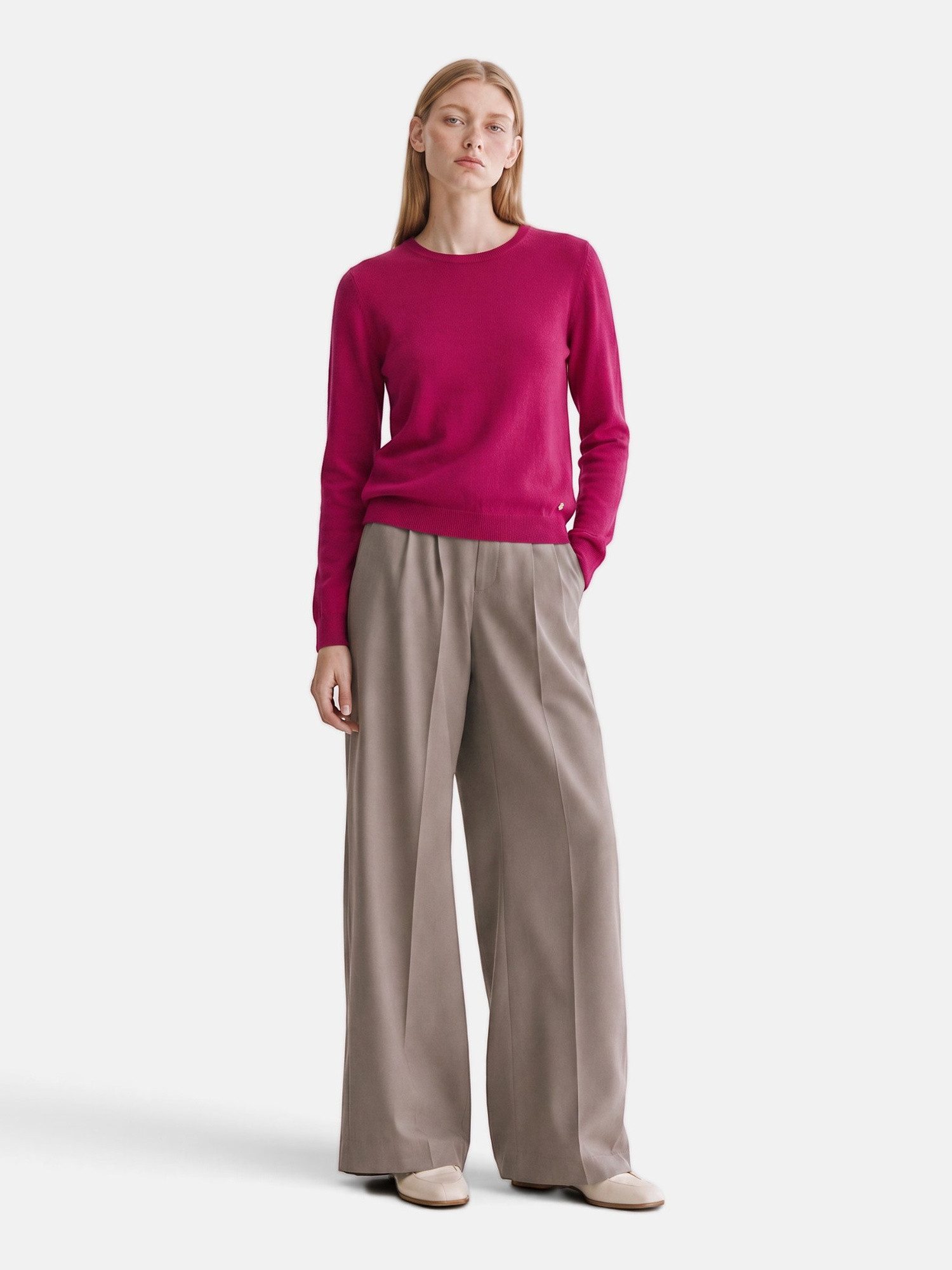 Dine ´n´ Dance Kaschmirpullover Corin aus 100 % Kaschmir, Slim Fit mit Rundhalsausschnitt