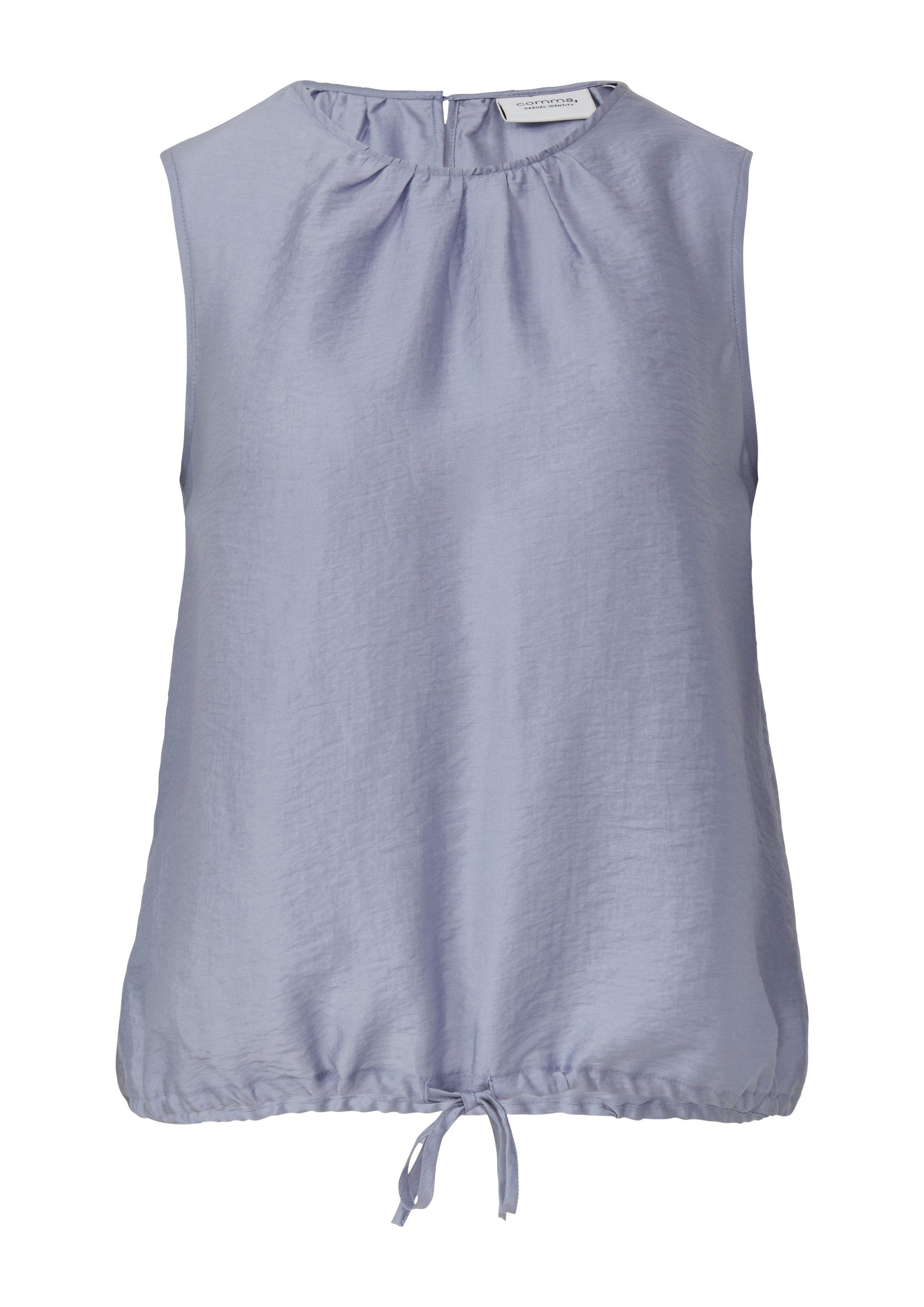 comma Blusentop Bluse Leichtes Blusentop aus Lyocellmix