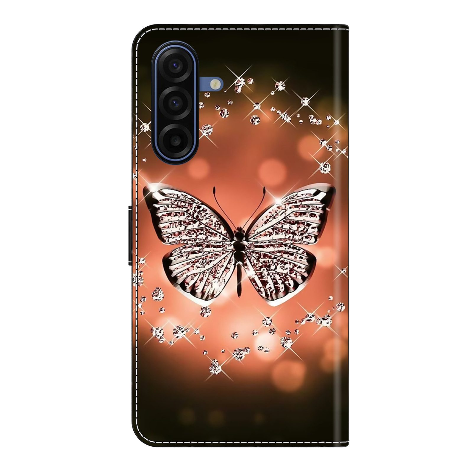 CLM-Tech Handytasche für Samsung Galaxy A27 5G Klapphülle aus PU-Leder (1-tlg., Flip Case), Magnetverschluss, Standfunktion und Kartenfächer – Bild 4 von 5