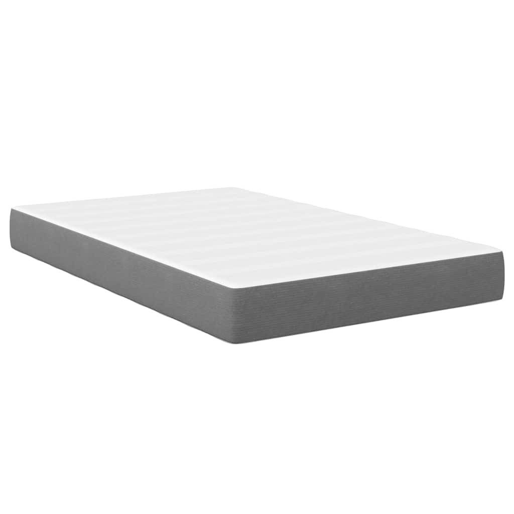 vidaXL Bett Bettmatratze mit Matratze Hellgrau günstig online kaufen