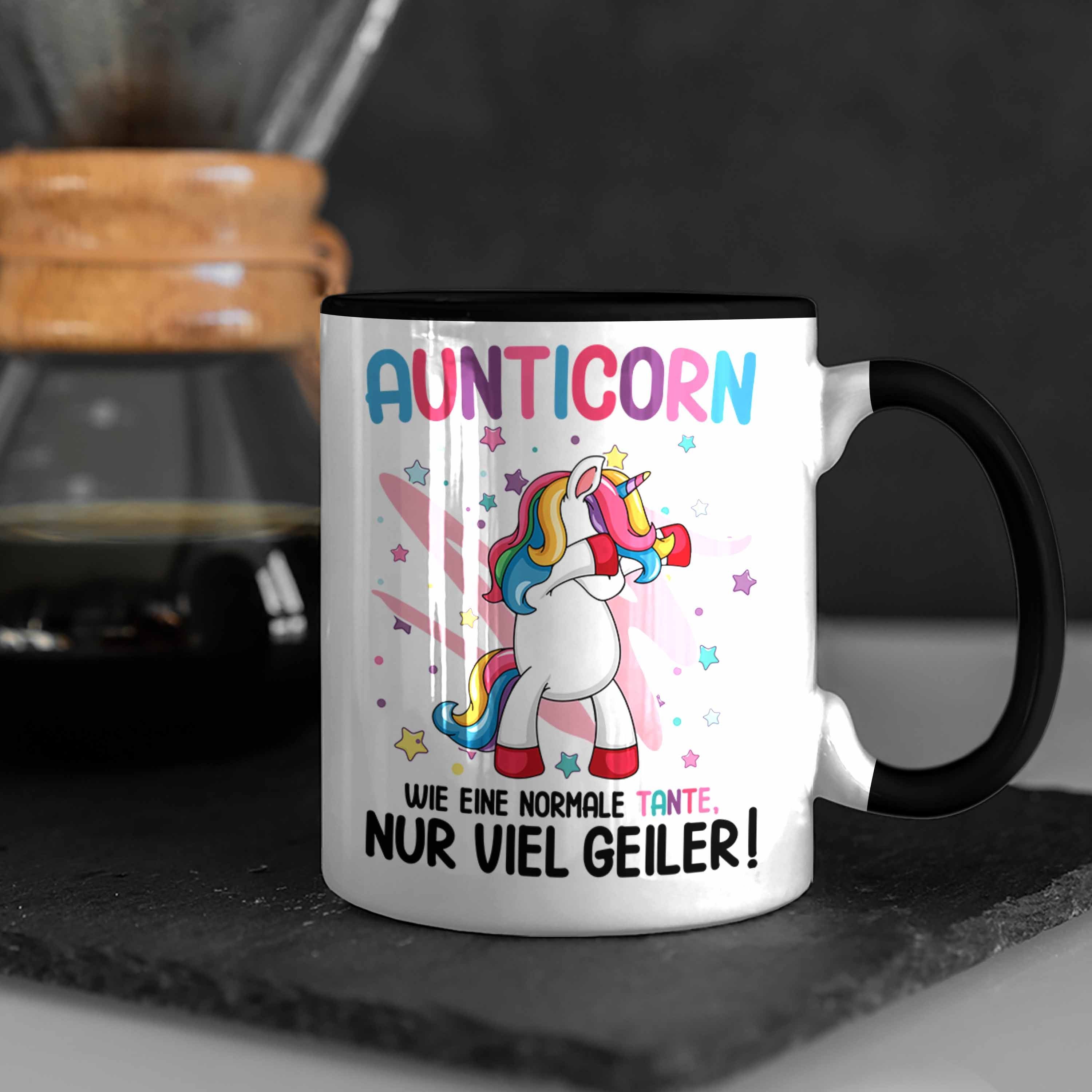 - Lustig Geschenk Tasse Aunticorn Tante Wie Trendation Tante Normale Schwarz Eine Geburtstag Beste Spruch Einhorn Trendation