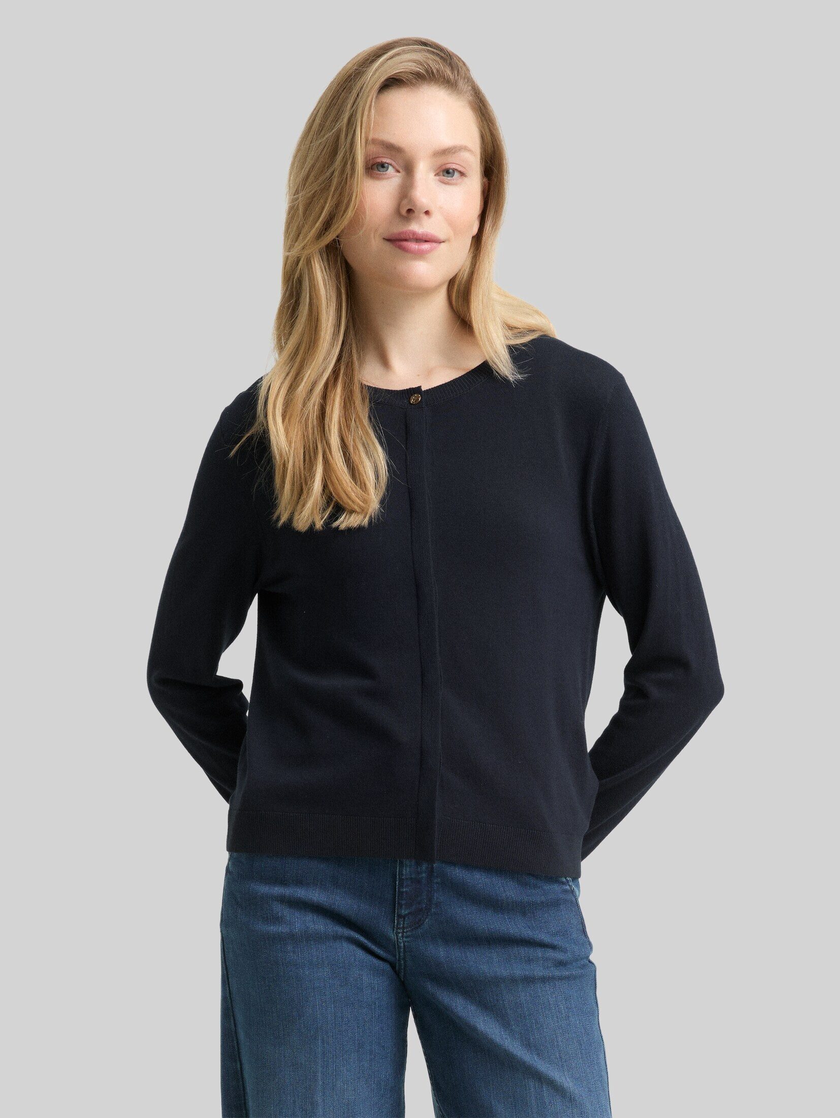 TOM TAILOR Cardigan Pullover & Strickjacken Cardigan mit verdeckter Knopfleiste