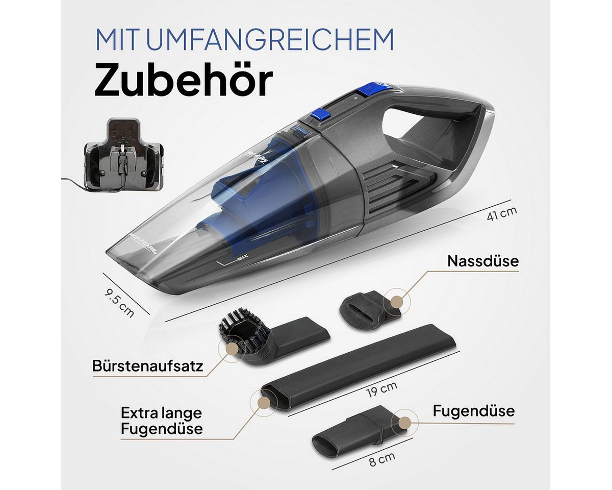 ProfiCare Akku-Handstaubsauger PC-AKS 3034, zum Nass- & Trockensaugen, Akku 14,8 V
