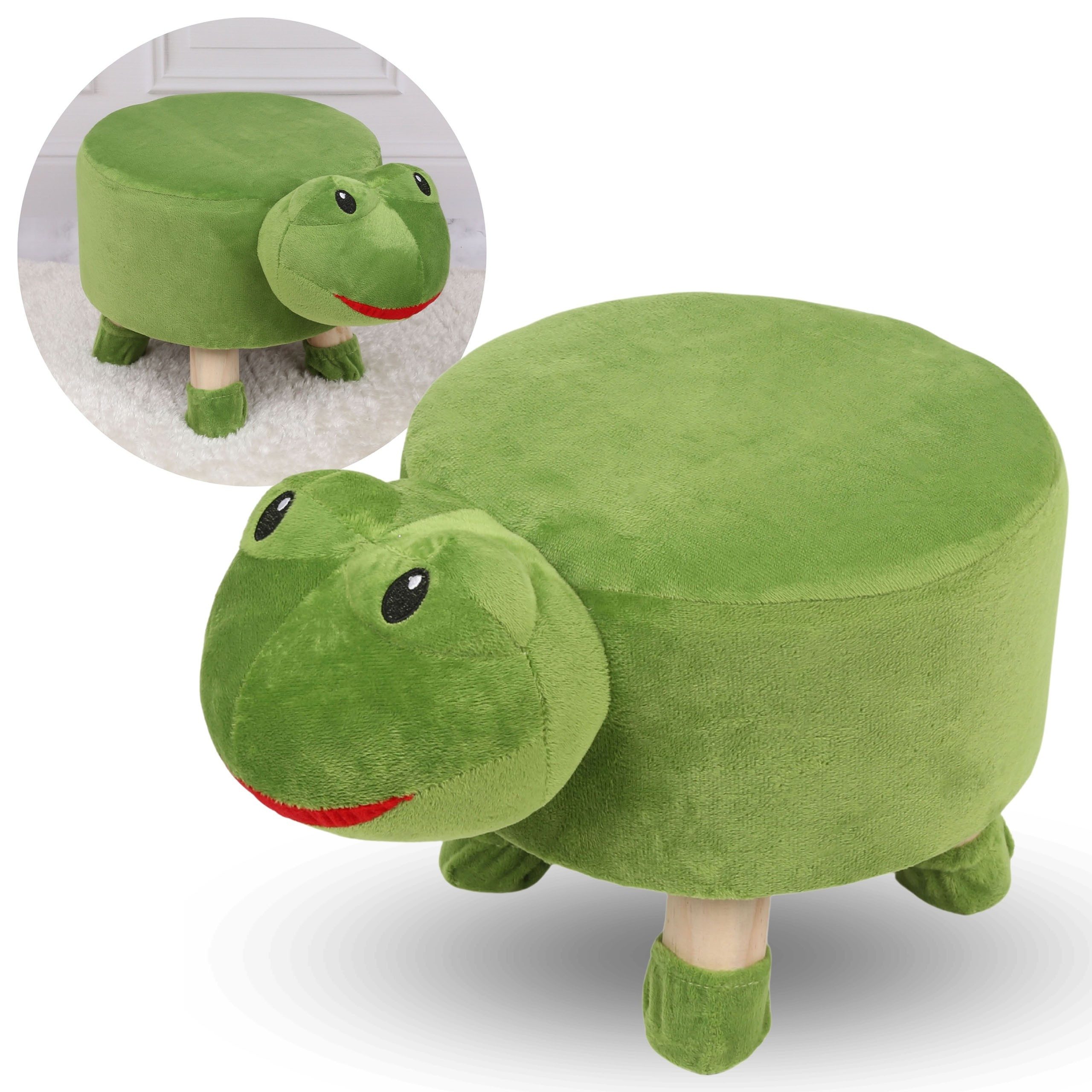 Sarcia.eu Polsterhocker Grüner Frosch puff für günstig online kaufen