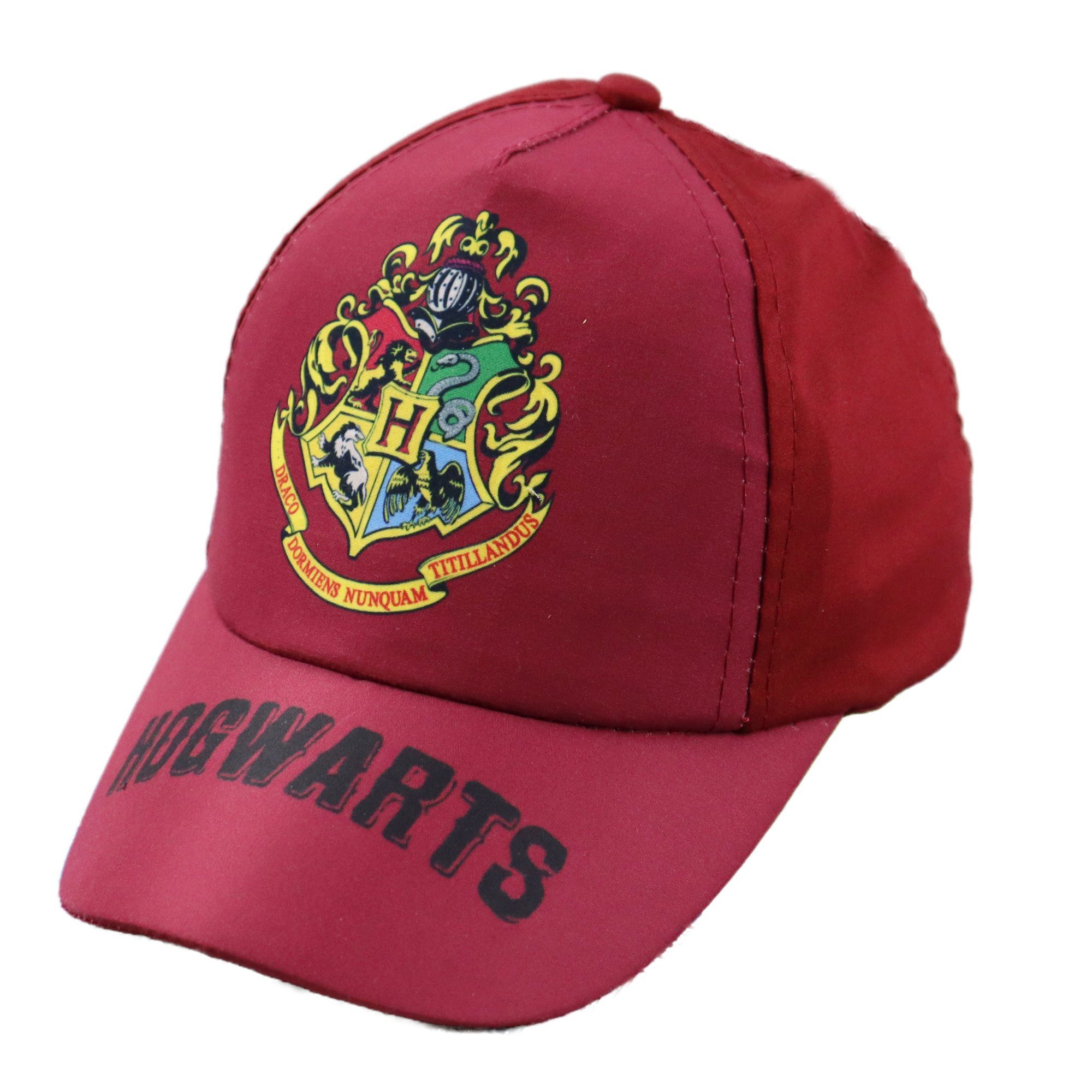 Harry Potter Baseball Cap Harry Potter Hogwarts Kinder Jugend Basecaps Gr. 54 oder 56, Rot oder Schwarz