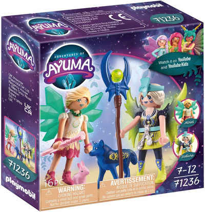Playmobil® Konstruktions-Spielset Crystal- und Moon Fairy mit Seelentieren (71236), Adventures of Ayuma, (16 St), Made in Europe
