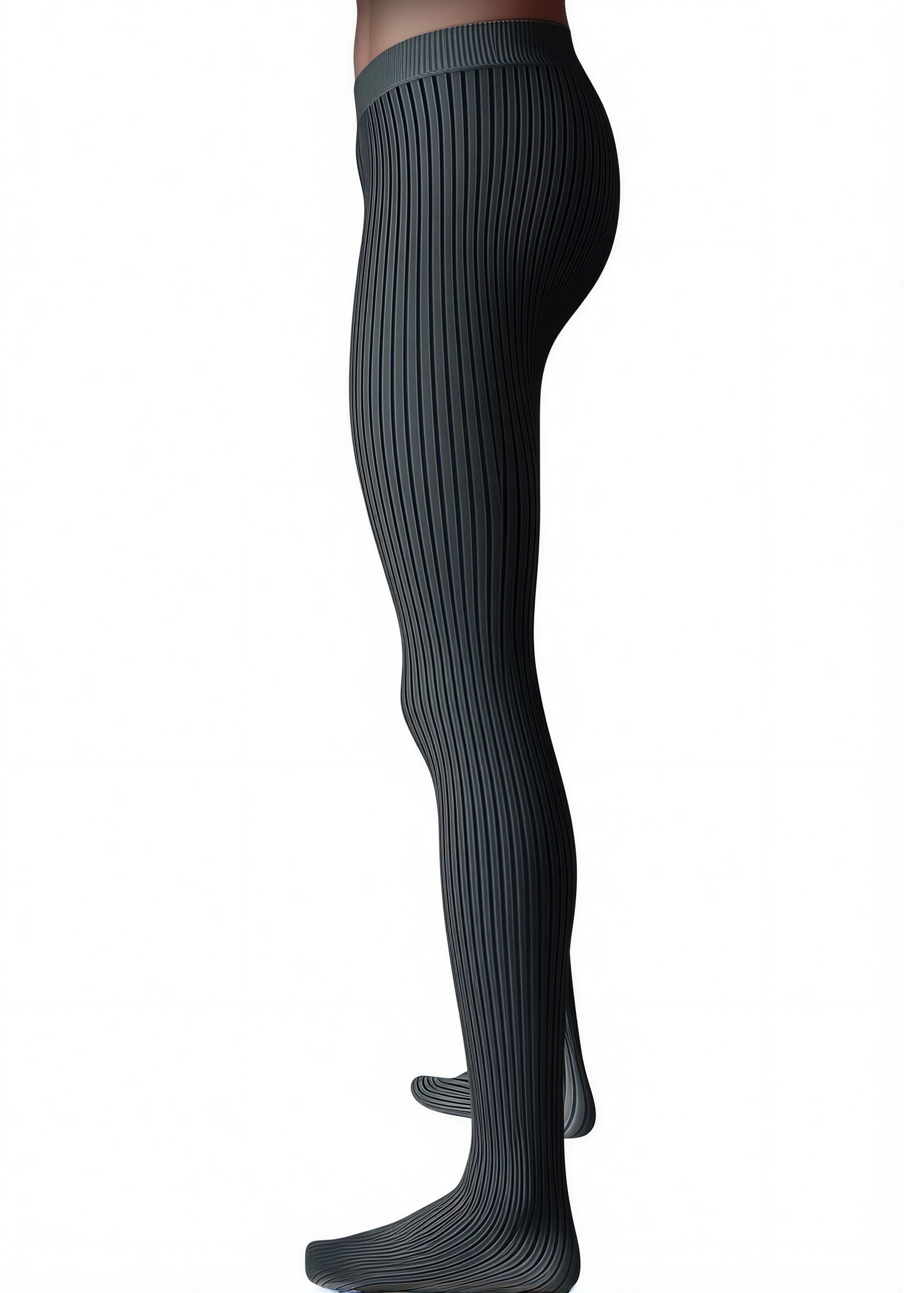 Adrian Hosiery Strumpfhose Herren STRIPES 40 DEN 40 DEN (Packung 1 St. 1er-Pack) semi-transparent & matt