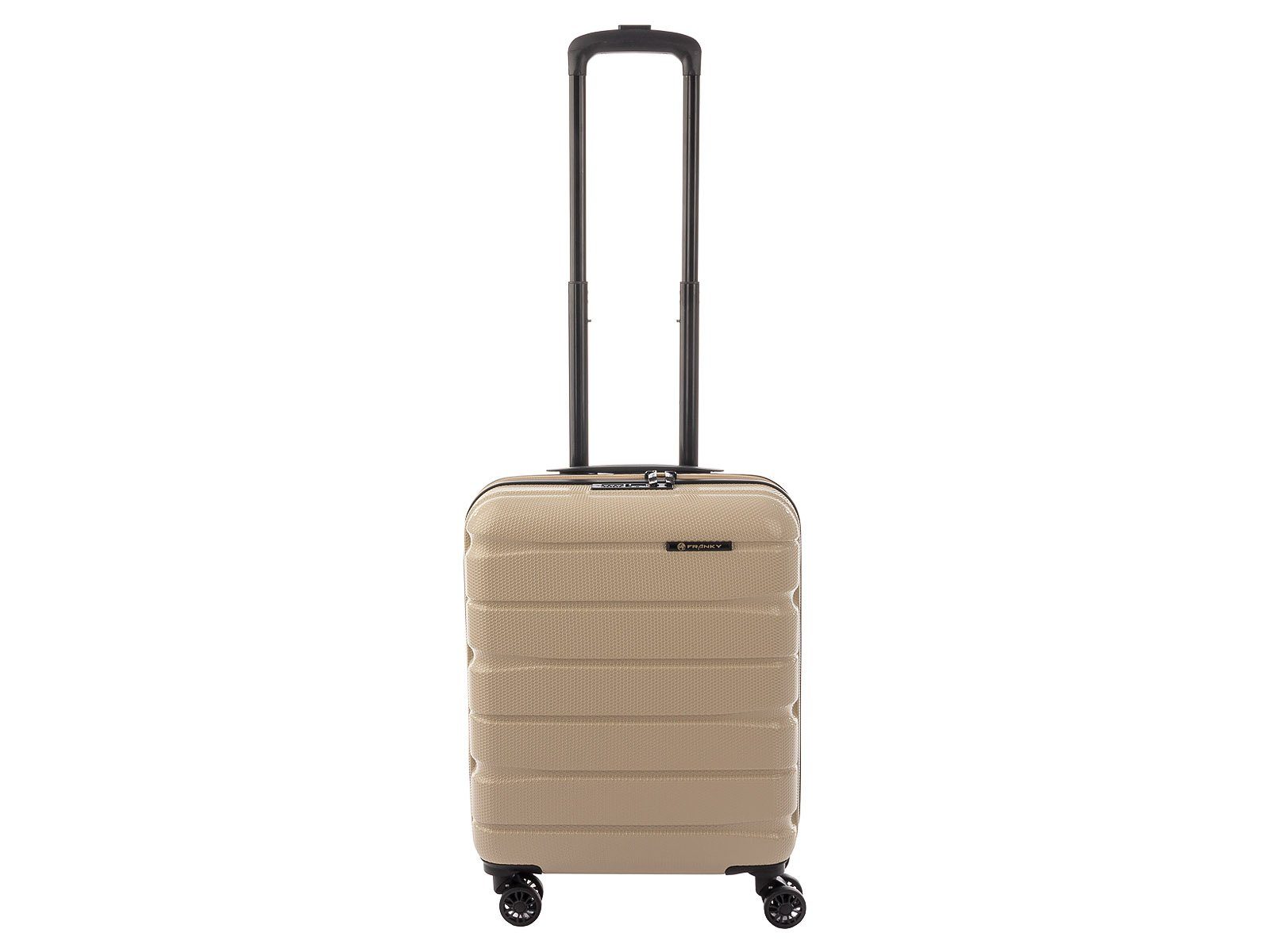 Franky Hartschalen-Trolley Spinner Handgepäck Hartschalenkoffer mit TSA-Schloss Gr. S beige