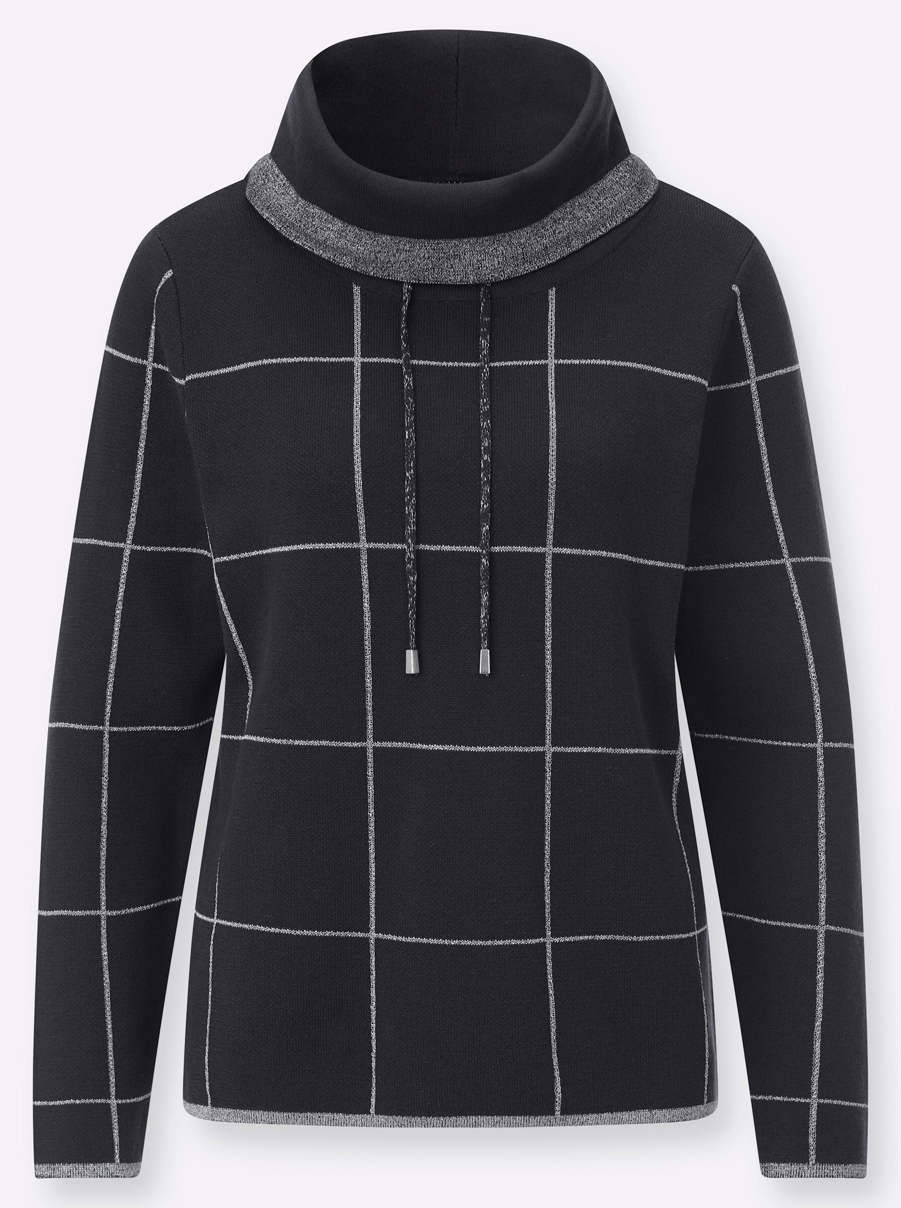 creation L Strickpullover Jacquard-Pullover Langarm Jacquard