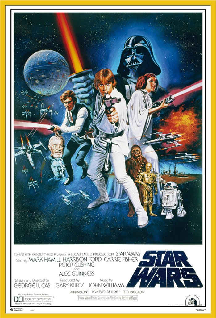 empireposter Poster »Star Wars Maxi Poster«, Star Wars - Orange Sword of Darth Vader (Poster + Rahmen), + Wechselrahmen Shinsuke® Maxi 61x91,5 Kunststoff gelb, Acryl-Scheibe