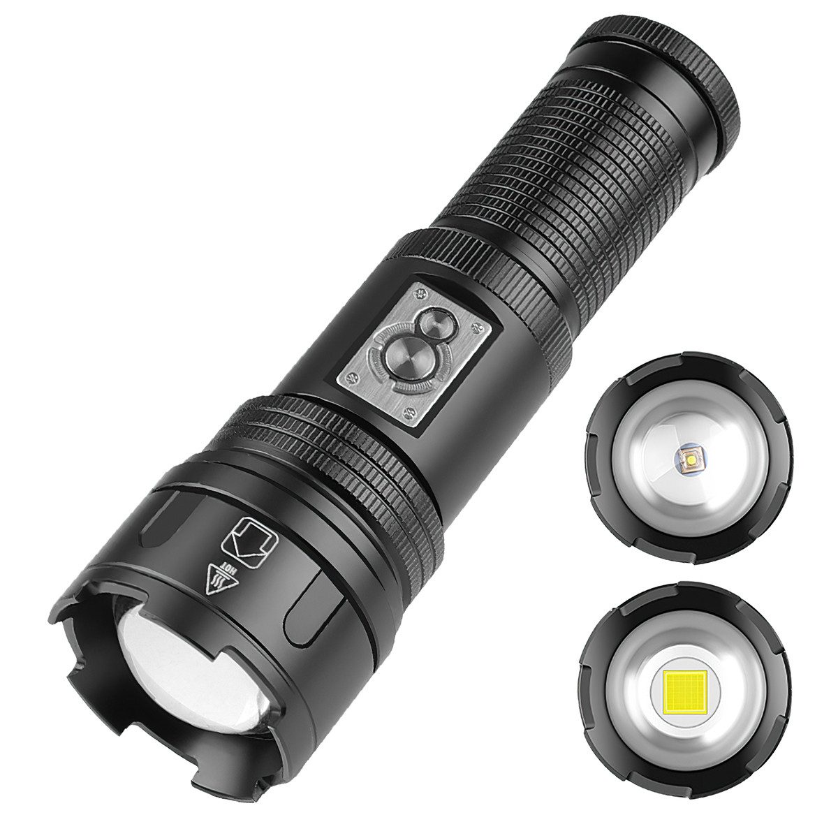 Taschenlampe Aufladbar Flashlight,Camping LED-Taschenlampe, Mehrere Lichtmodi