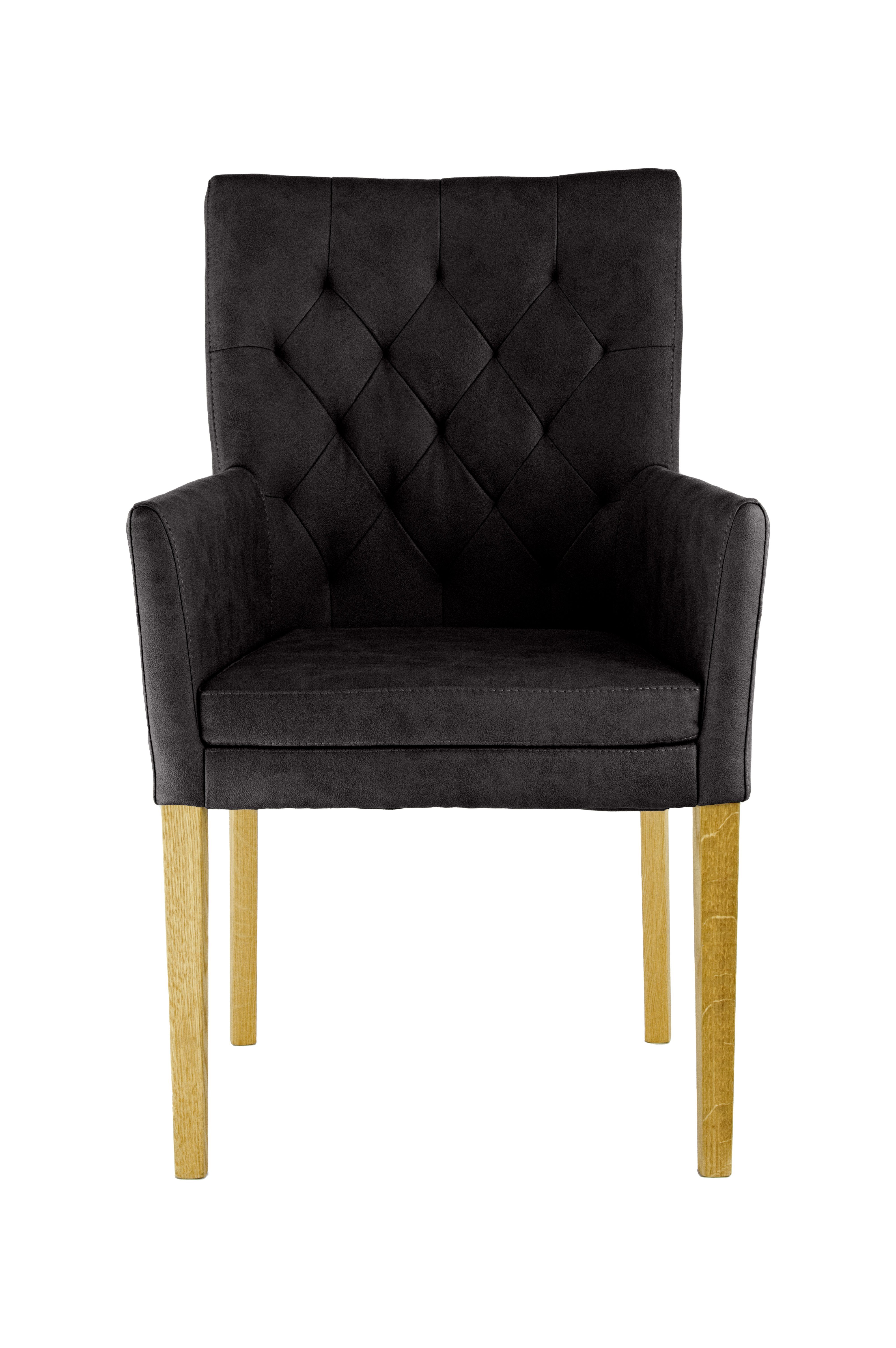 Home affaire Armlehnstuhl Colorado (1 St), Gestell aus Massivholz