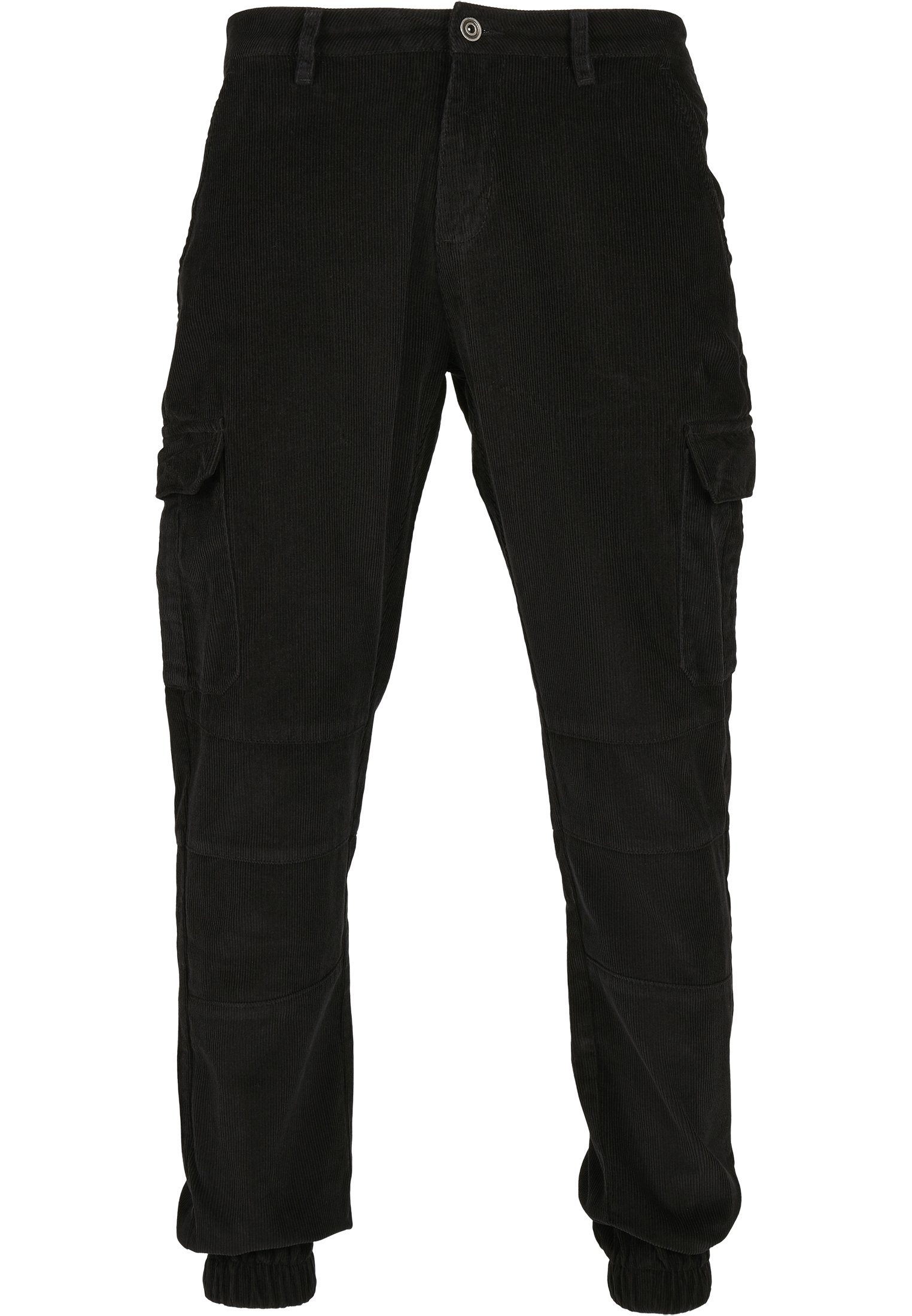 URBAN CLASSICS Stoffhose Männer black (1-tlg) Cargo Pants Corduroy Jogging