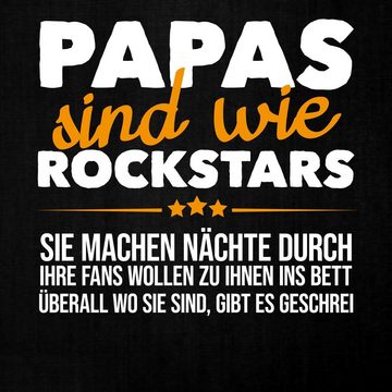 Quattro Formatee Kurzarmshirt Papa Rockstar - Vatertag Vater Herren T-Shirt (1-tlg)