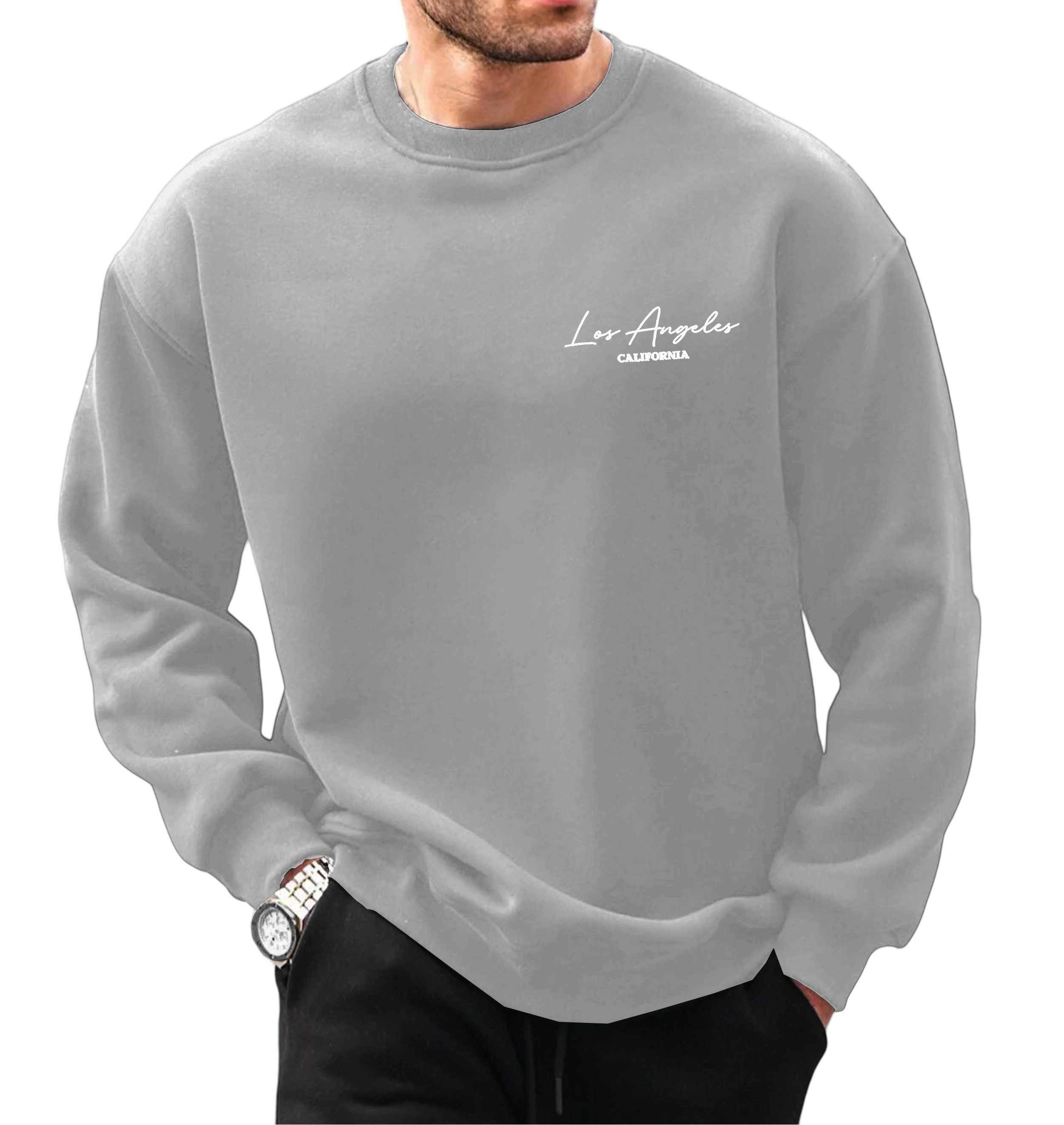 RMK Rundhalspullover Herren Pullover Langarmshirt Sweatshirt Pulli Smile Sm günstig online kaufen