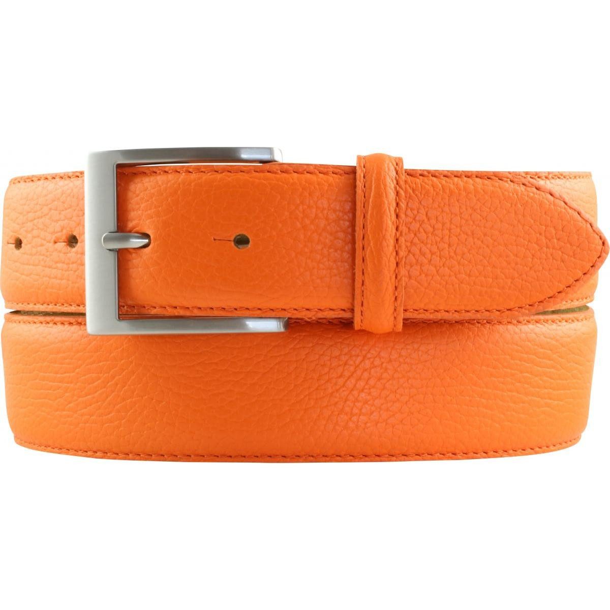 BELTINGER Ledergürtel Herren-Gürtel aus gemasertem Leder mit Steppnaht 4 cm günstig online kaufen