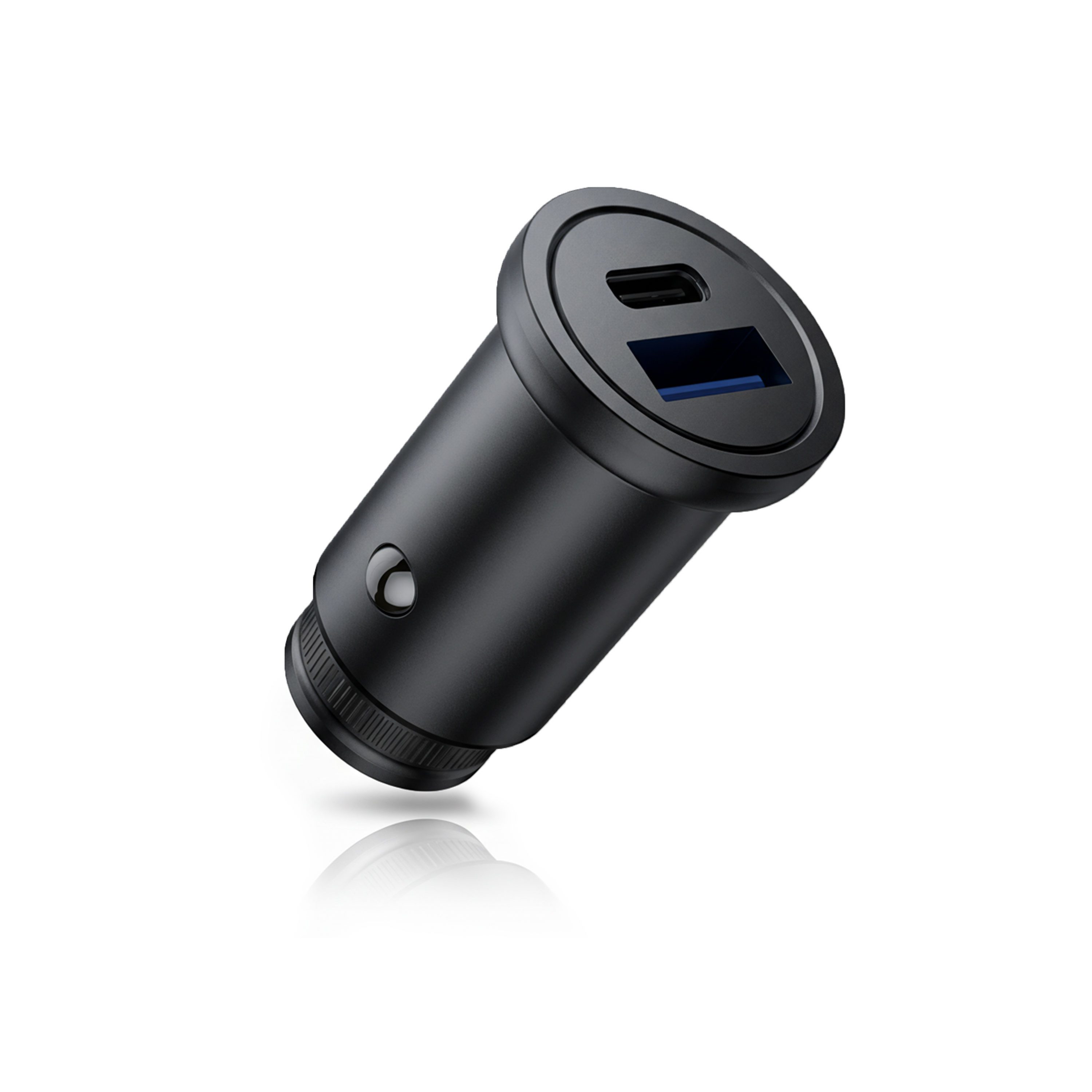 CSL KFZ Ladegerät Auto Ladegerät USB A & C, Schnellladegerät 30 Watt KFZ-Netzteil (USB-C & USB-A, Zigarettenanzünder, Power Delivery & Quick Charge)