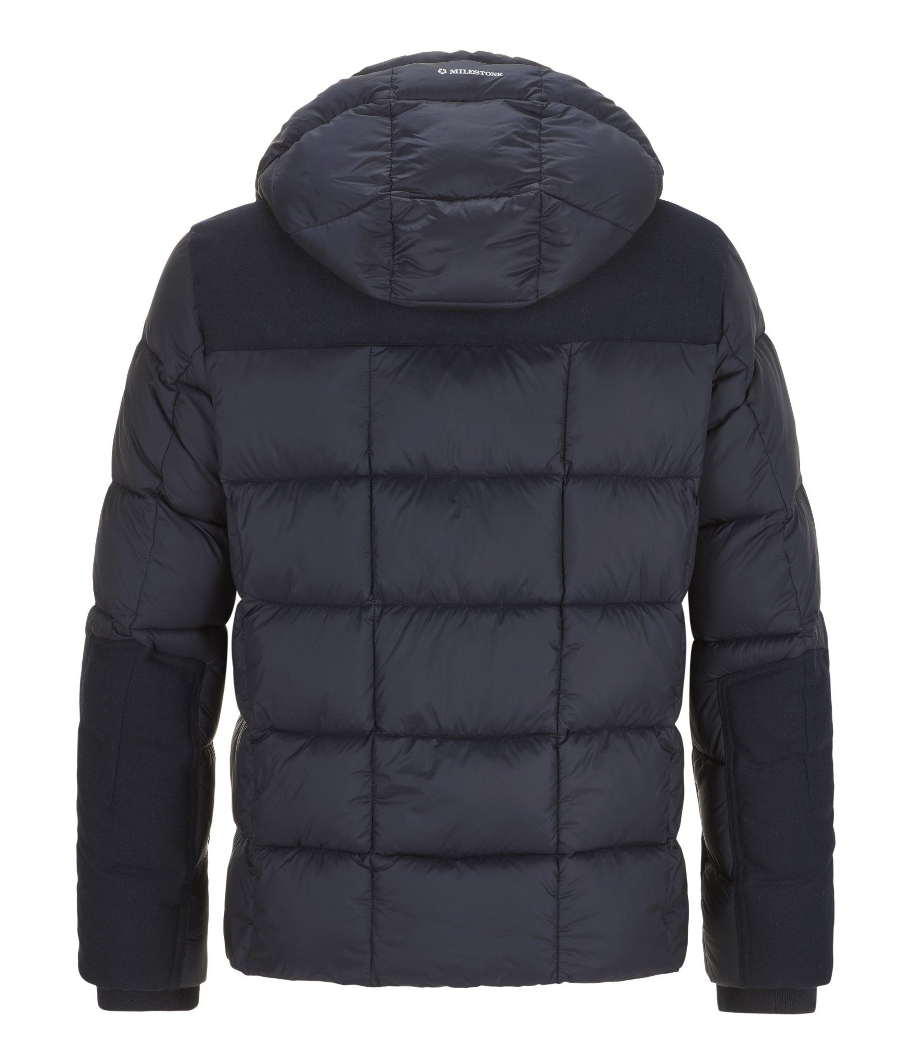 Milestone Steppjacke MSTimber Winterjacke im Materialmix mit Kapuze, waserabweisend und winddicht