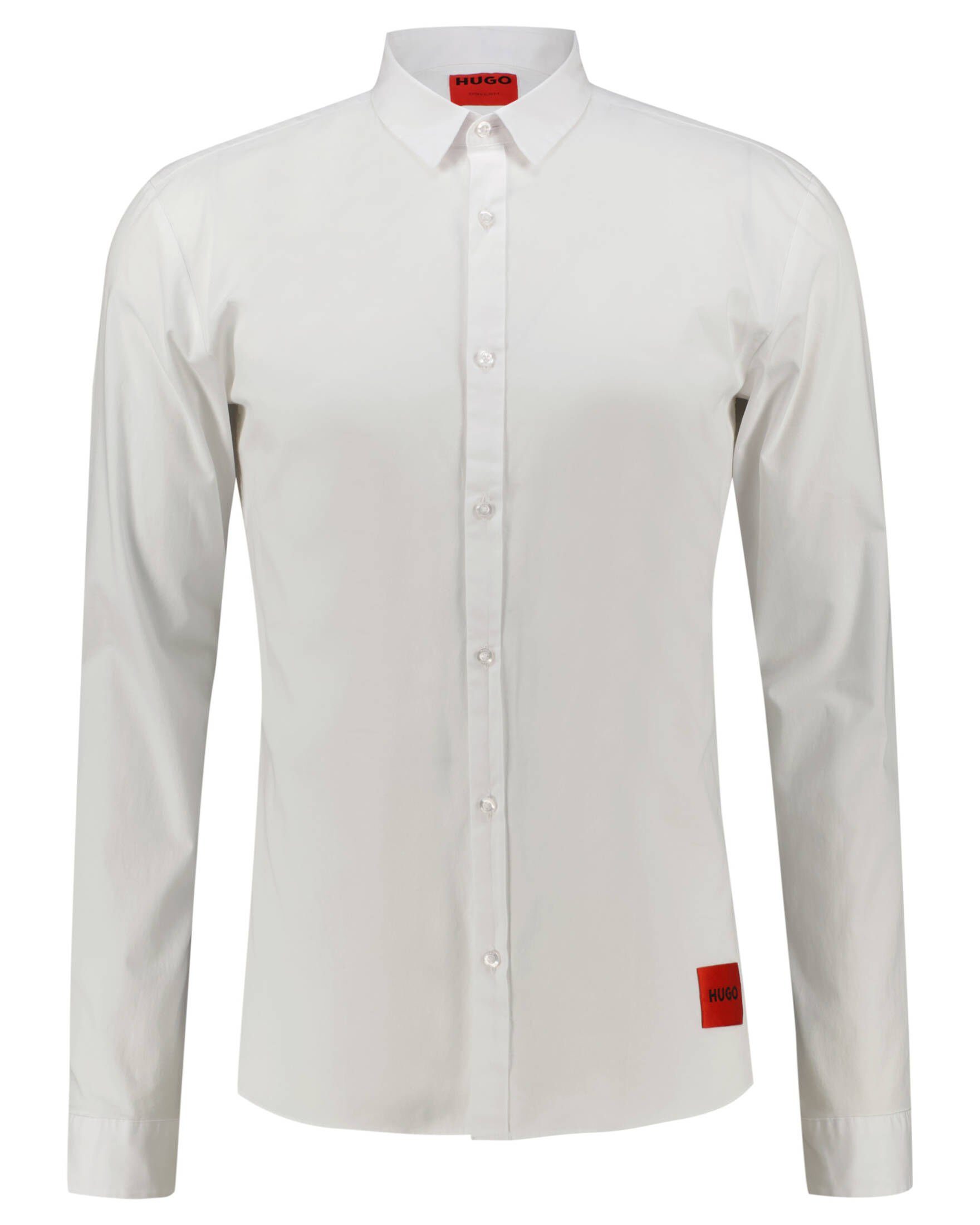 HUGO Langarmhemd Herren Hemd ERO3-W (1-tlg) weiß (100) | Hemden