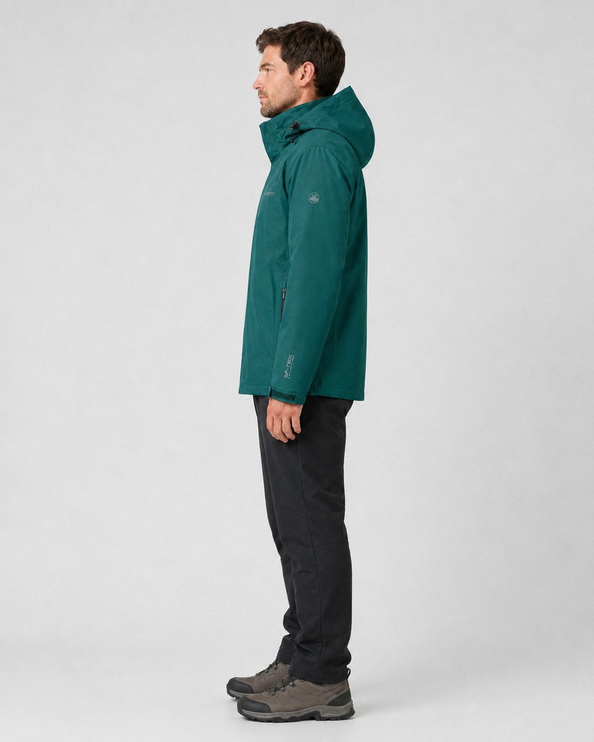 DEPROC Active Funktionsjacke LAVAL MEN II Outdoorjacke Wanderjacke Regenjacke abnehmbare Kapuze