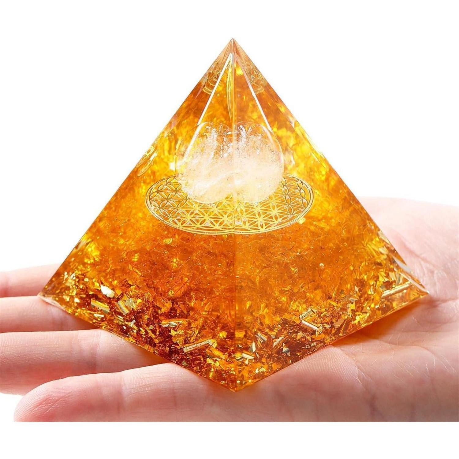 LuxusKollektion Edelstein Pyramide Kristall Edelstein Reiki Esoterik Geschenk Citrin, (1-St) – Bild 3 von 5