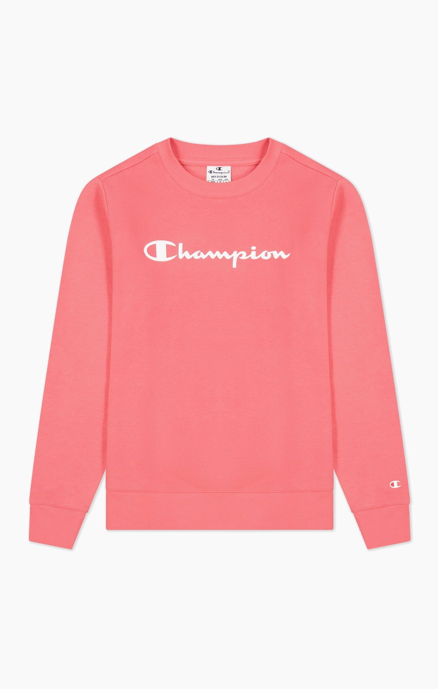 Champion Sweatshirt Pullover Sweatshirt aus Baumwollfleece mit rosa