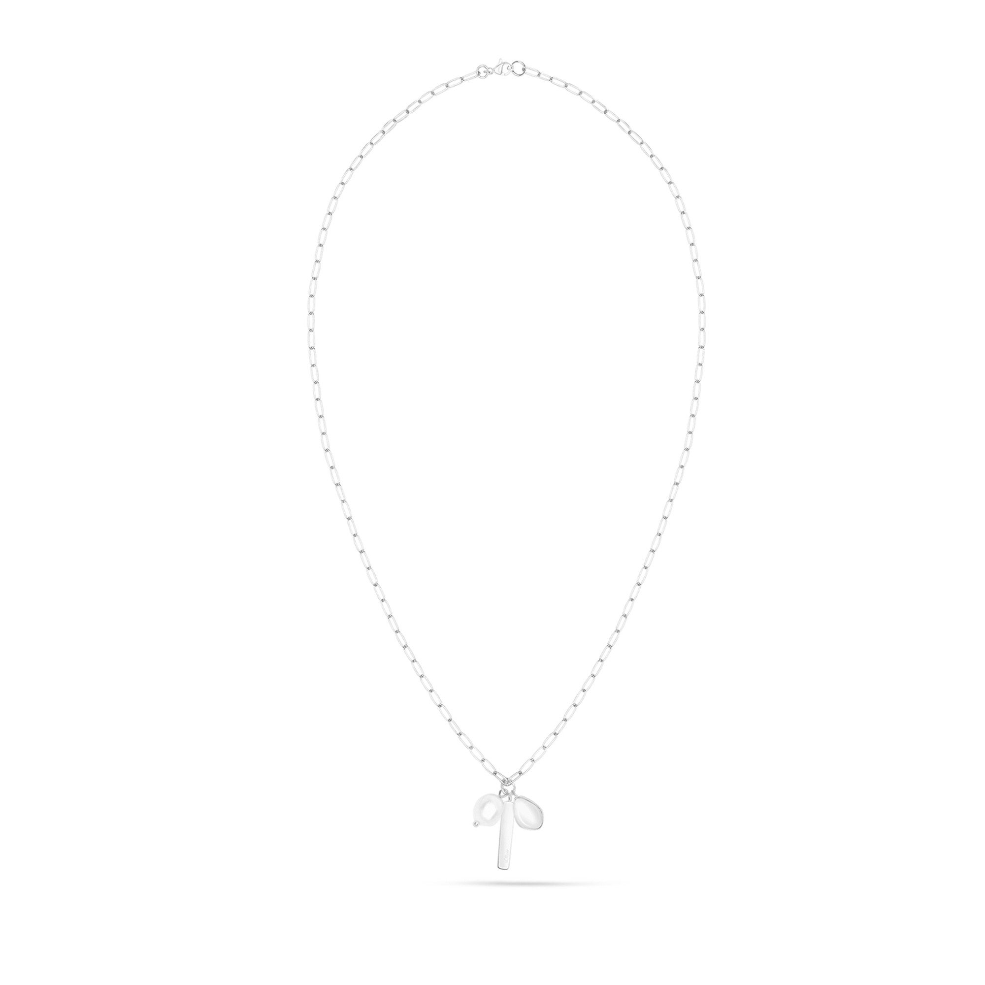 s.Oliver Kette mit Anhänger Tag and Pearl, mit Perle (imitiert)