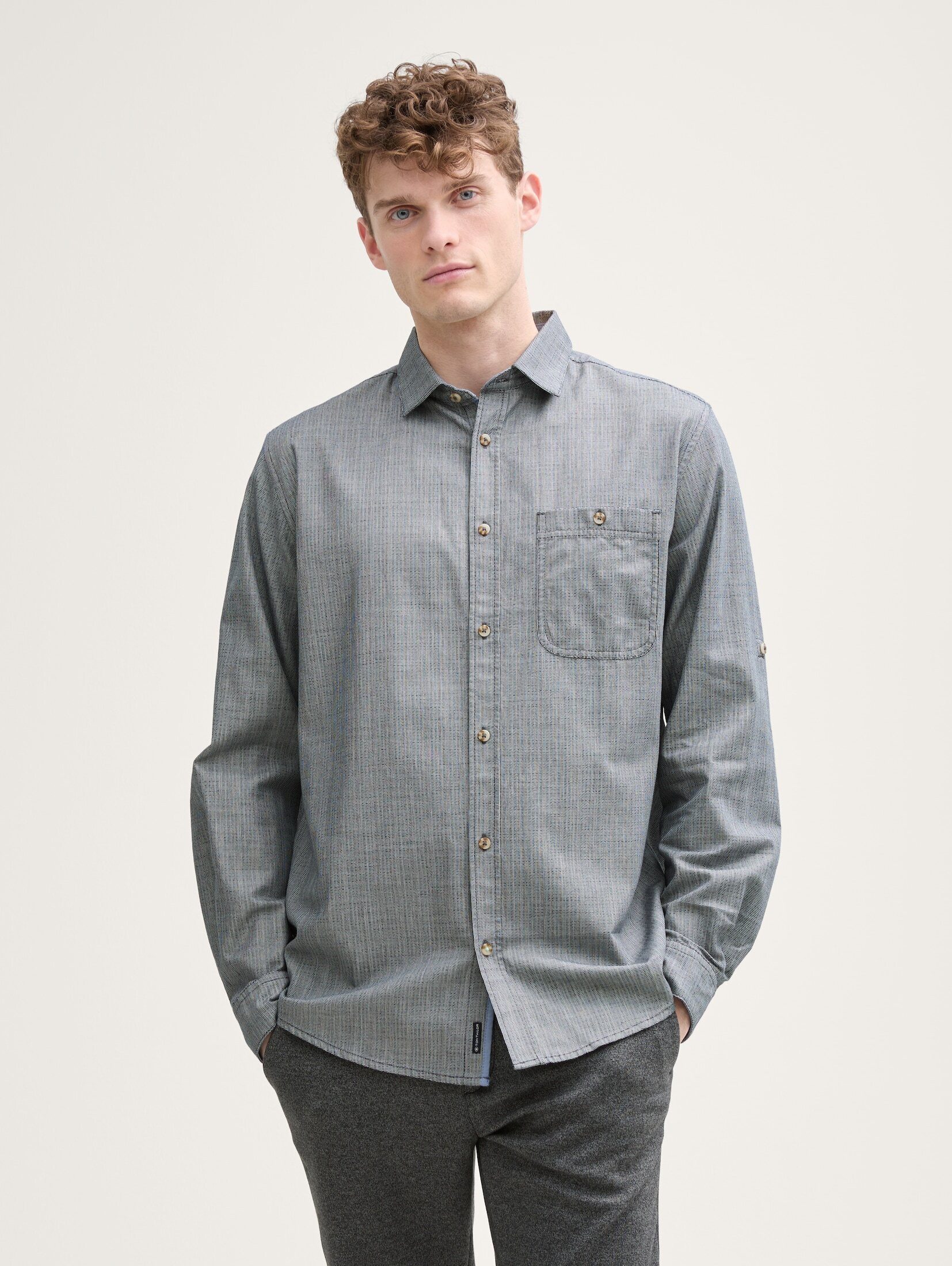 TOM TAILOR Langarmhemd Regular Fit Hemd günstig online kaufen