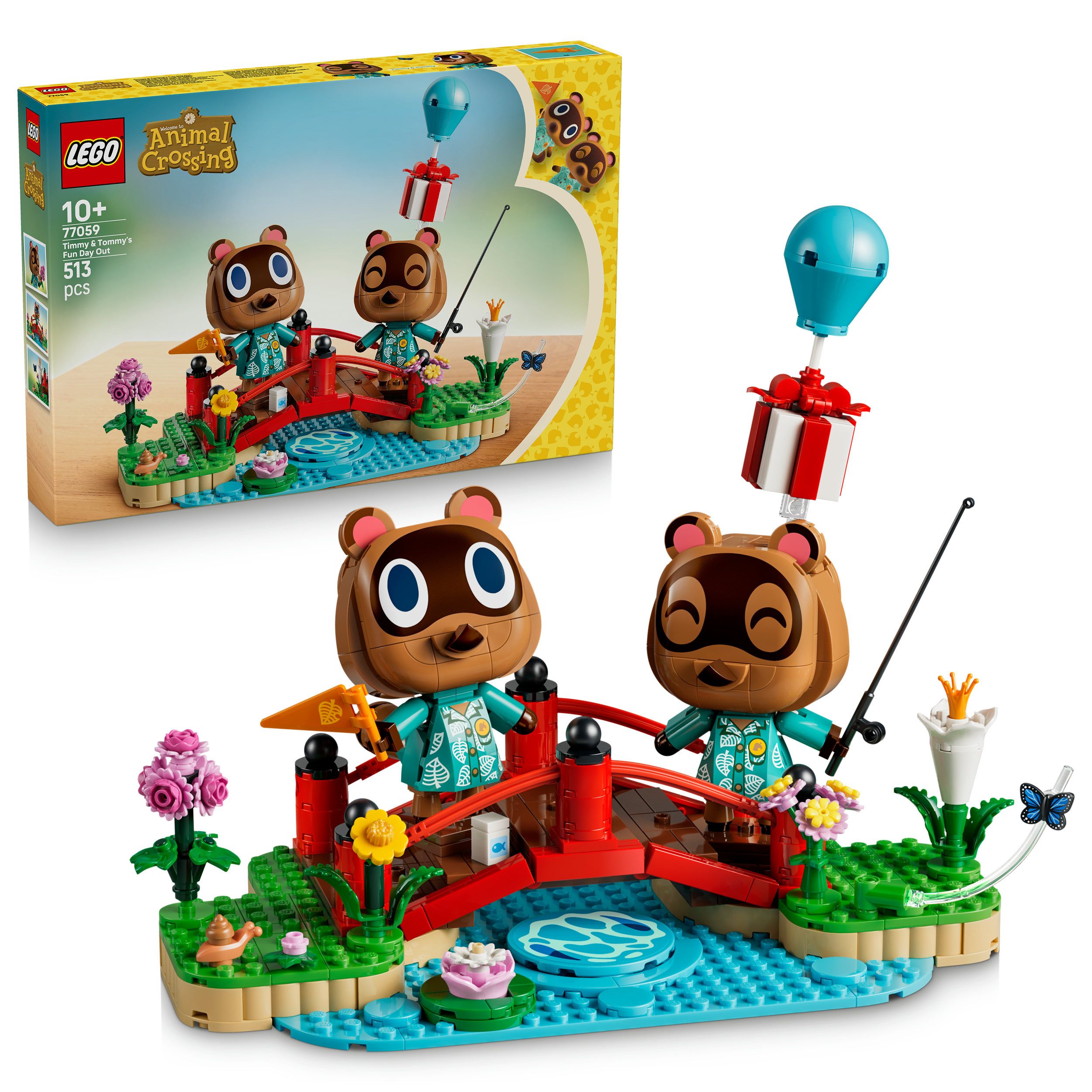 LEGO® Ausflug mit Nepp und Schlepp (77059), LEGO Animal Crossing Konstruktionsspielsteine, (513 St), Made in Europe