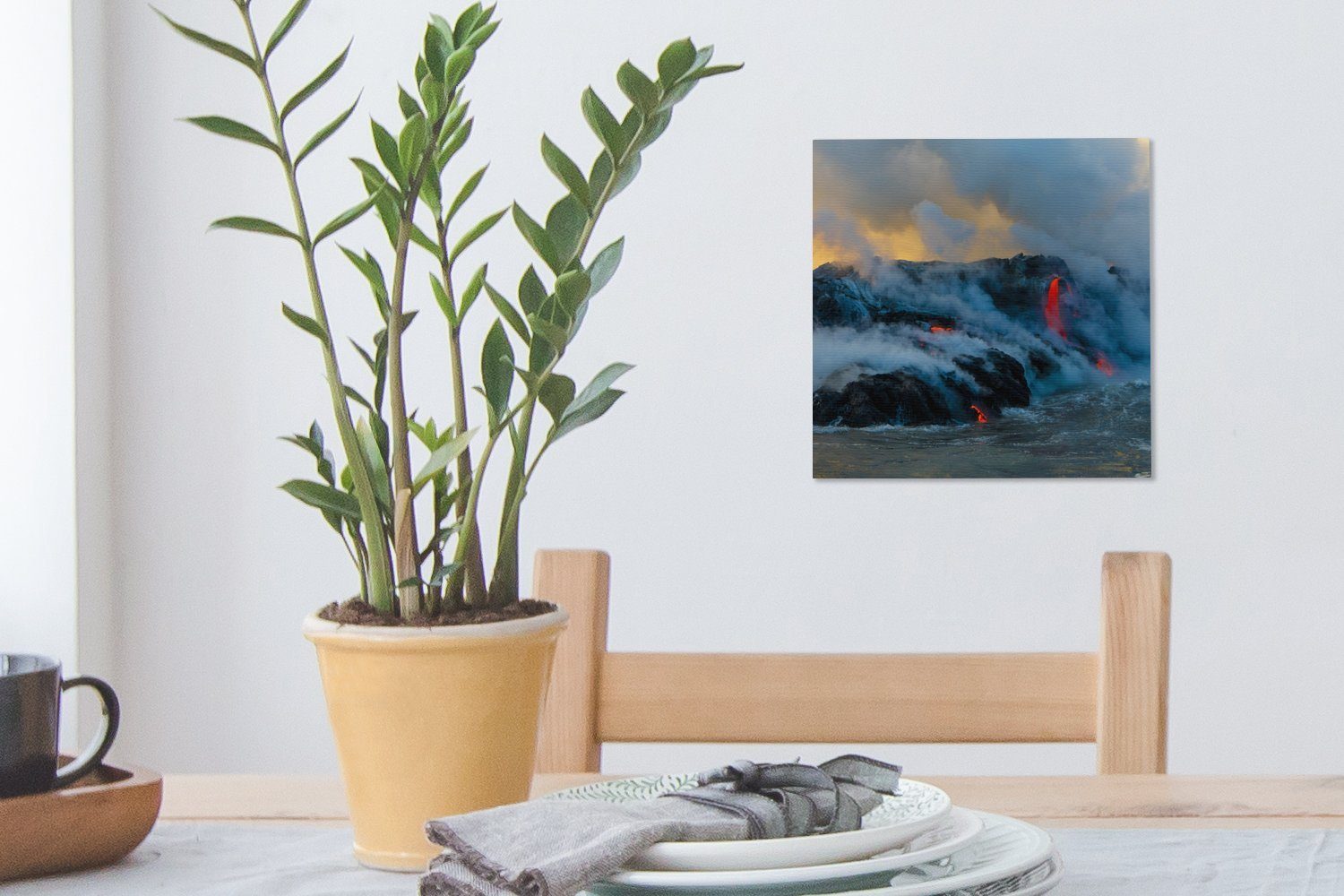 Lava Leinwand St), Bilder in Schlafzimmer für (1 Wohnzimmer Fotodruck, Ozeanien OneMillionCanvasses® Leinwandbild