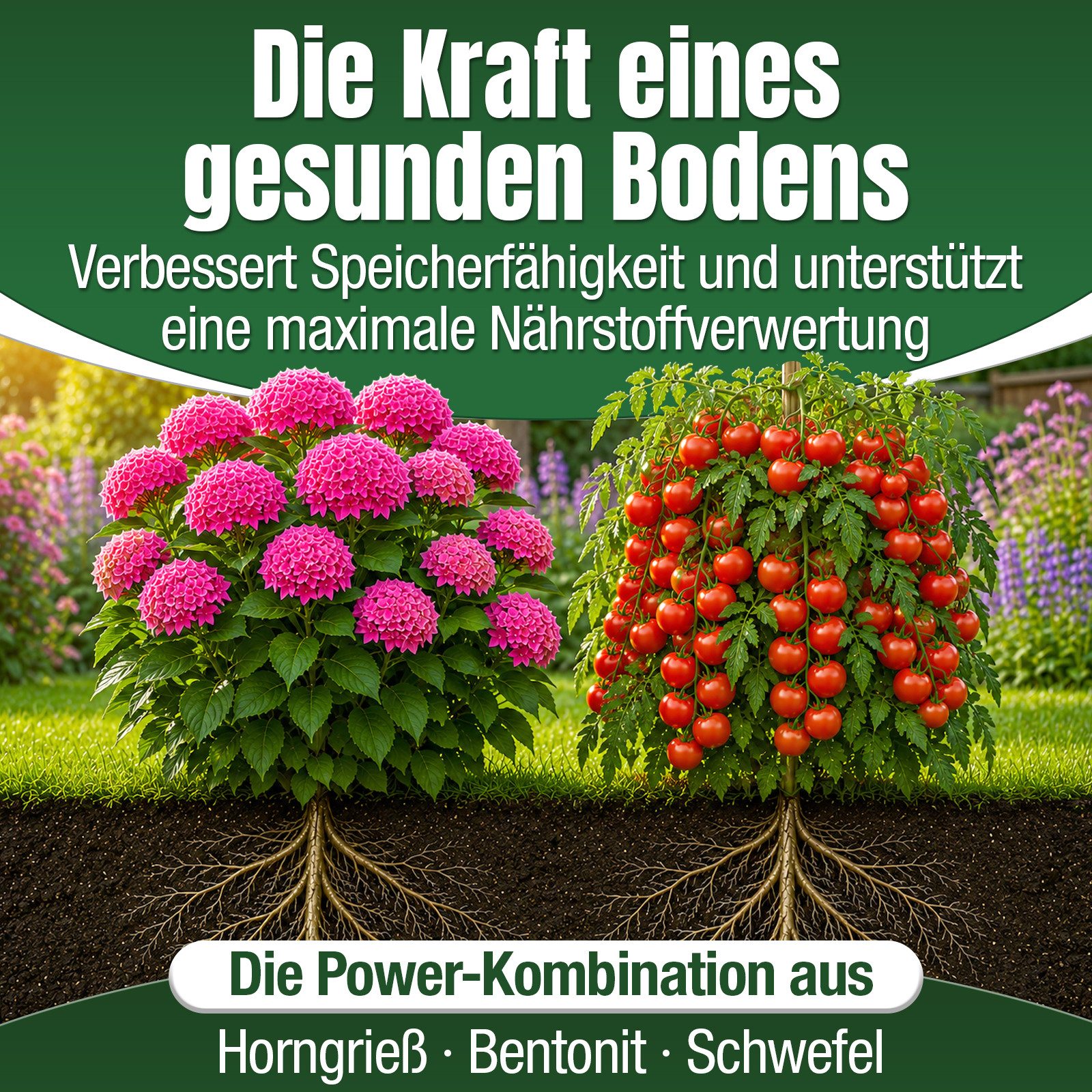 DÜNGEMEISTER Gartendünger Gartendünger Dünger Premium Langzeitwirkung 5/10kg, sorgt für ausgewogene Nährstoffversorgung und gesunden Boden – Bild 5 von 5