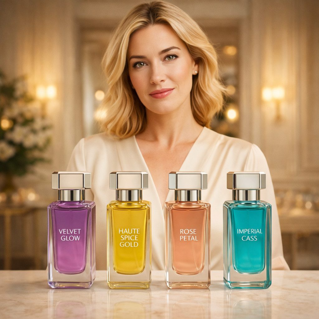 Fine Perfumery London Eau de Parfum Laghmani Signature Collection Damendüfte Geschenkset 4×30 ml, 4-tlg., Hergestellt in UK, Luxuriöses Damenduft Geschenkset – Bild 2 von 5