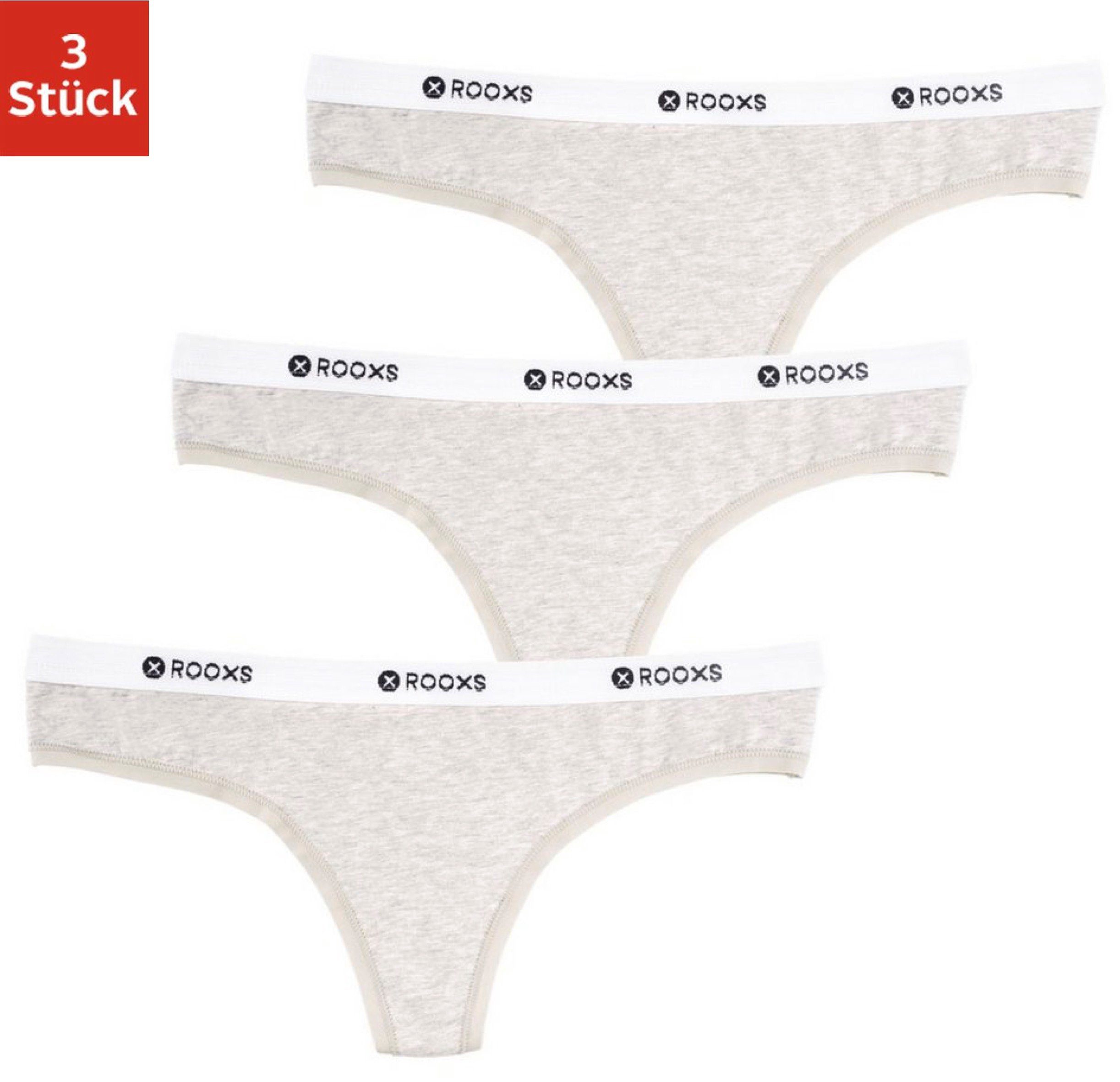 ROOXS Tanga »Unterwäsche Damen String« (3 Stück) Frauen Unterhosen Slip aus  weicher Baumwolle online kaufen | OTTO