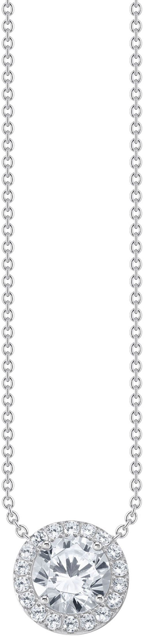 Kette mit Anhänger Schmuck Silber 925 Halskette mit Halo-Anhänger
